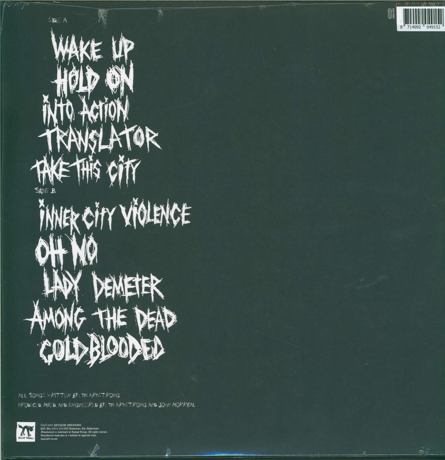 Tim Armstrong: A Poet's Life, 1×LP (Vinyl)