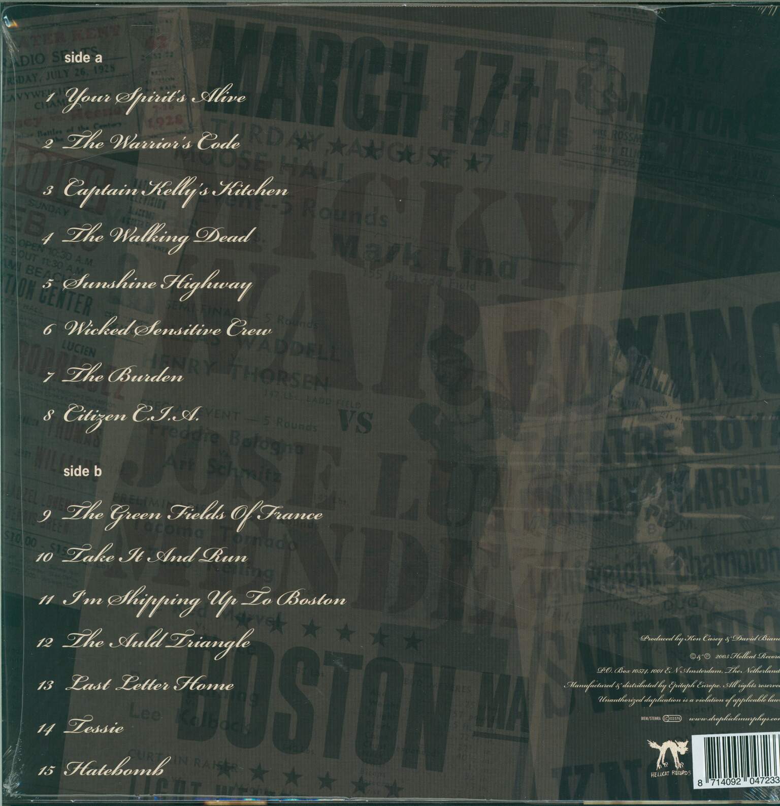 Dropkick Murphys: The Warrior's Code, 1×LP (Vinyl)