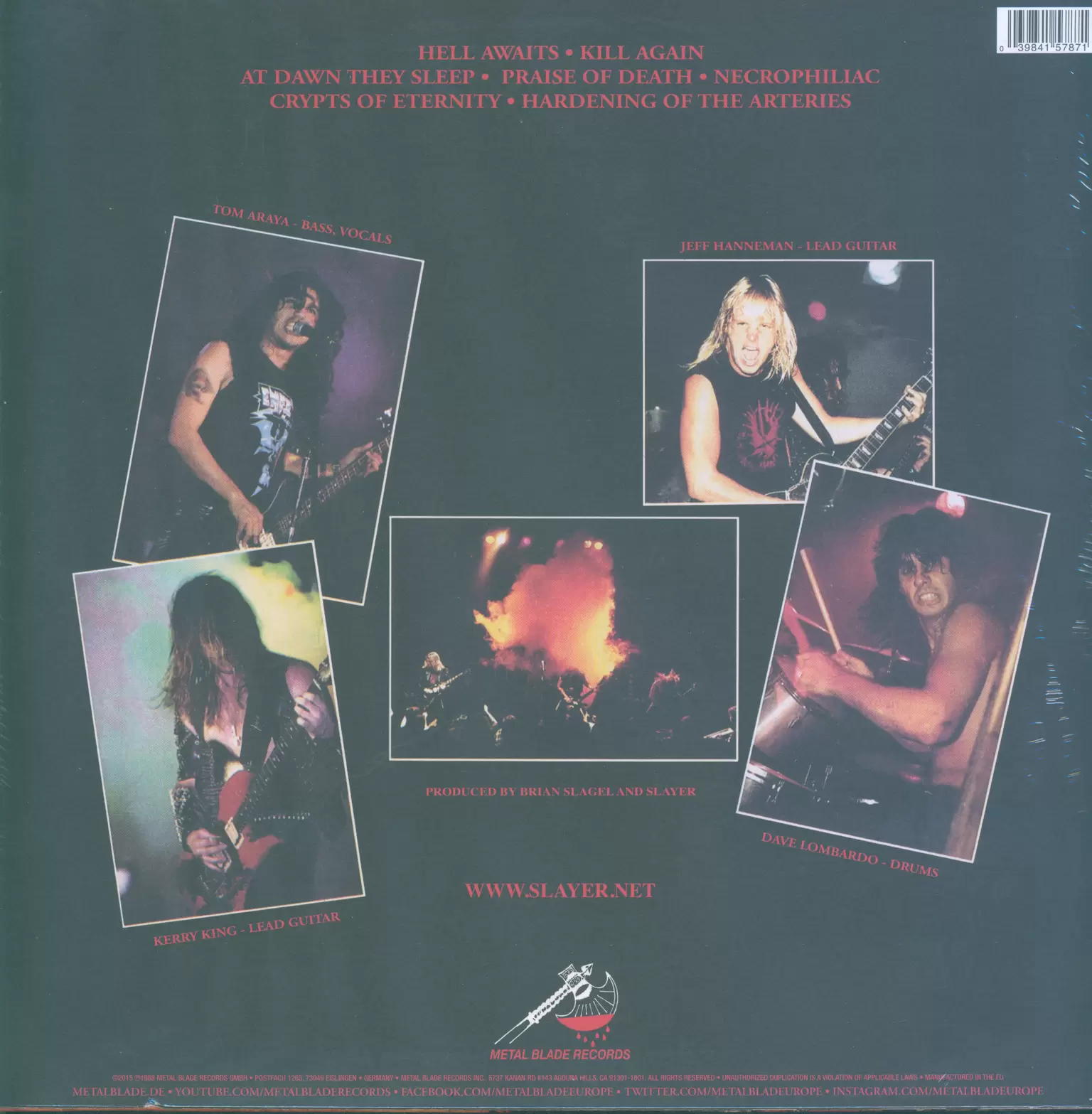 Slayer: Hell Awaits, 1×LP (Vinyl)