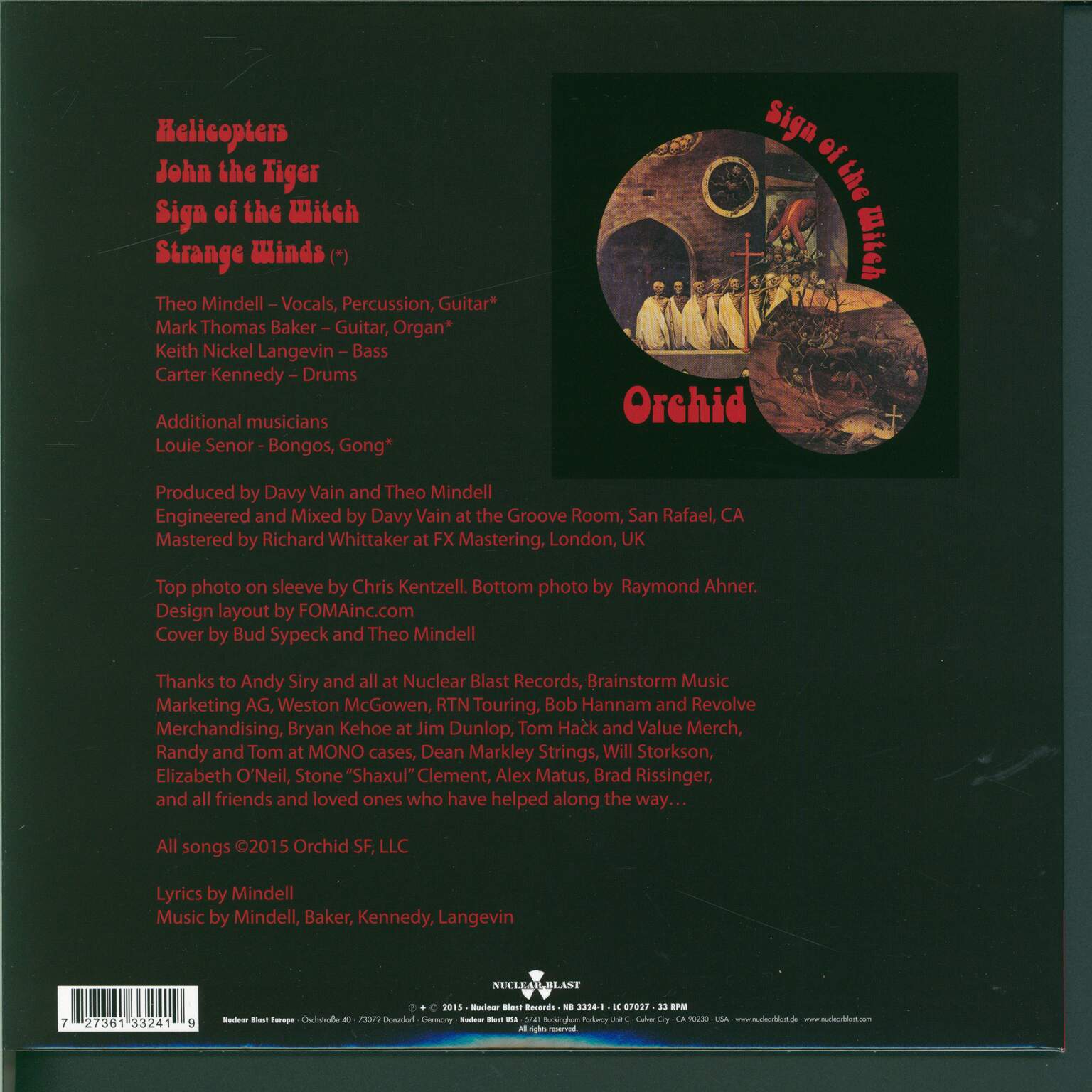Orchid: Sign Of The Witch, 1×10" Vinyl EP