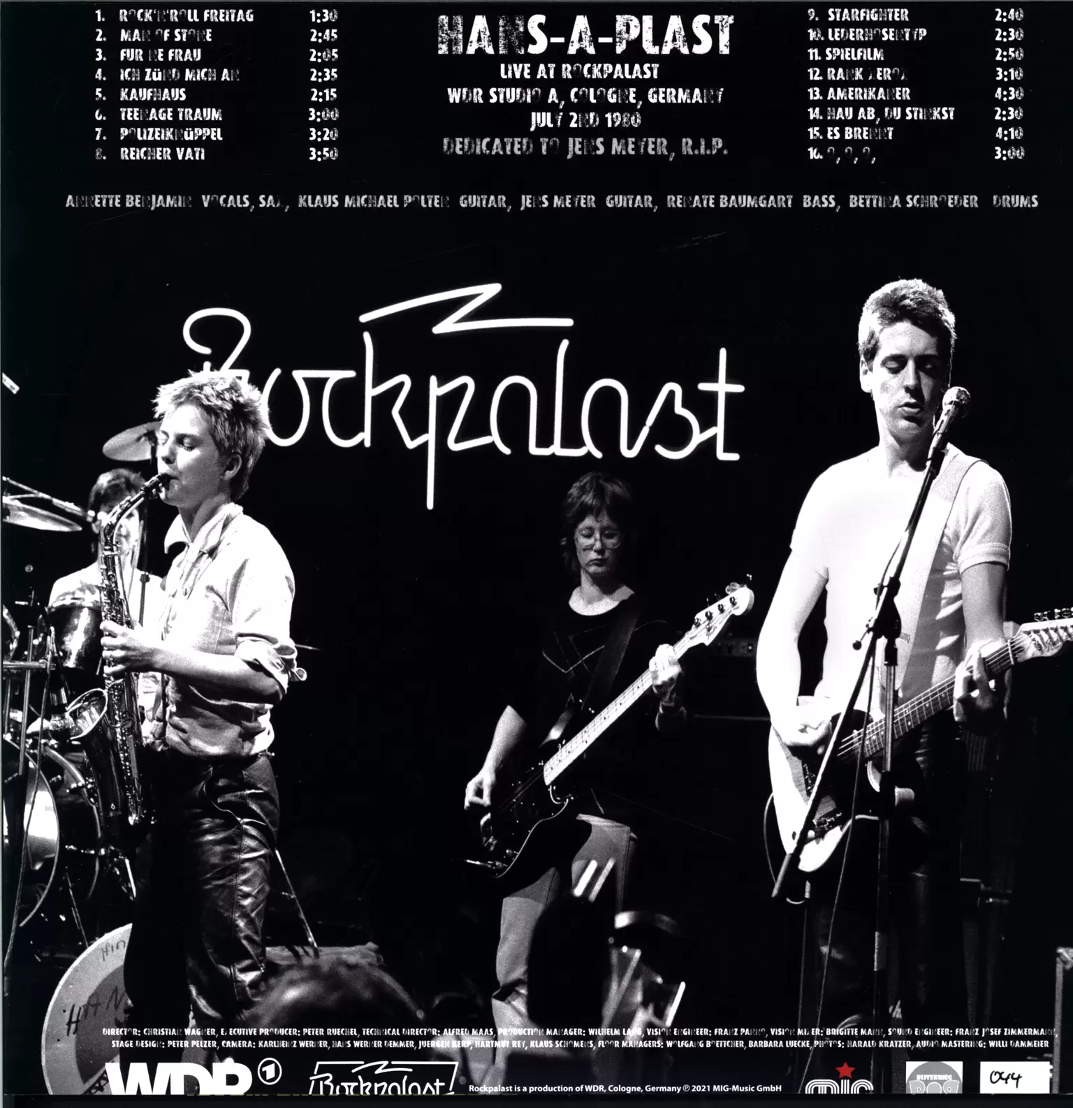 Hans-a-Plast: Live At Rockpalast 1980 (Dedicated To Jens Meyer), 1×LP (Vinyl)