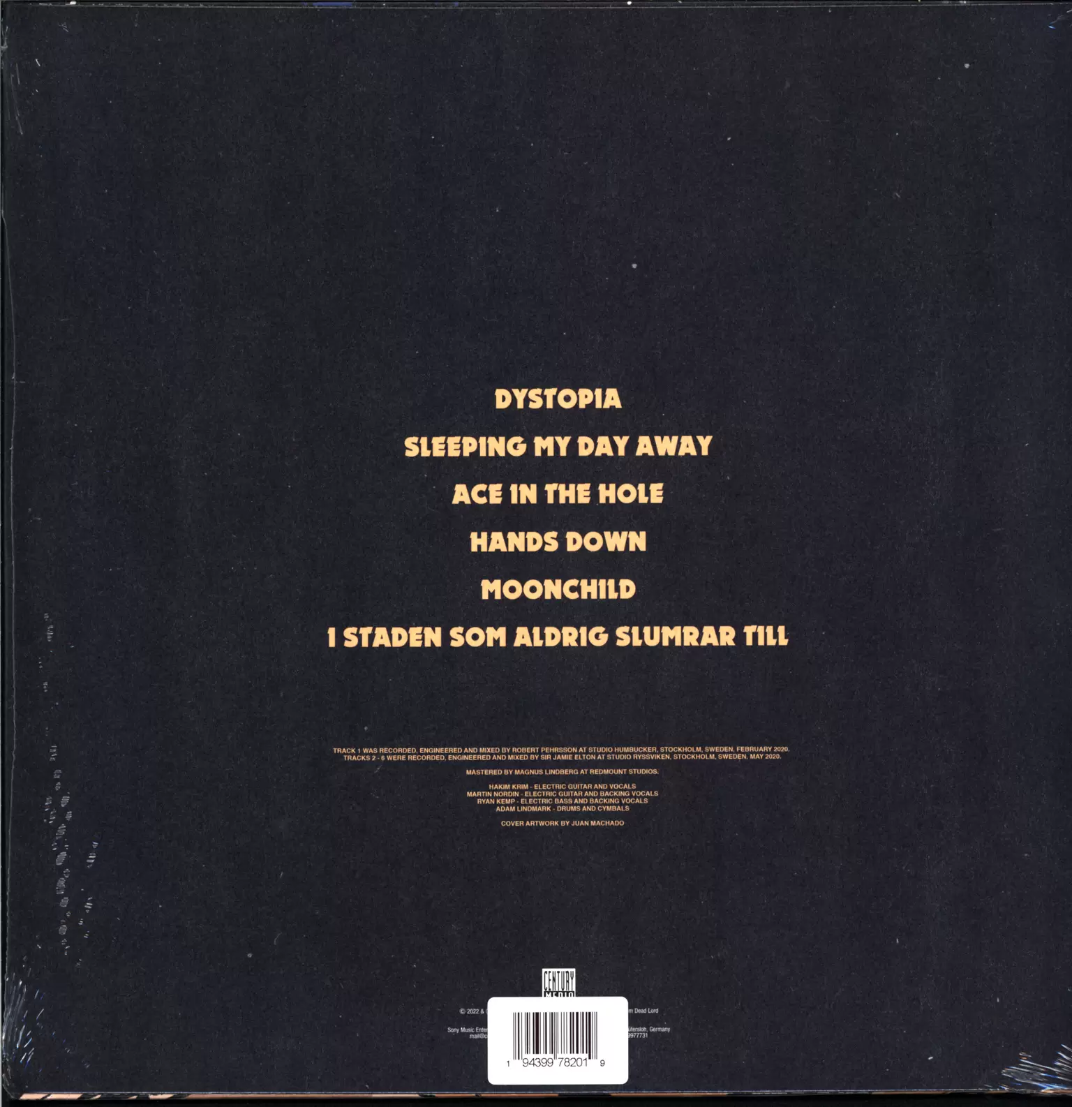 Dead Lord: Dystopia, 1×12" Maxi Single (Vinyl)