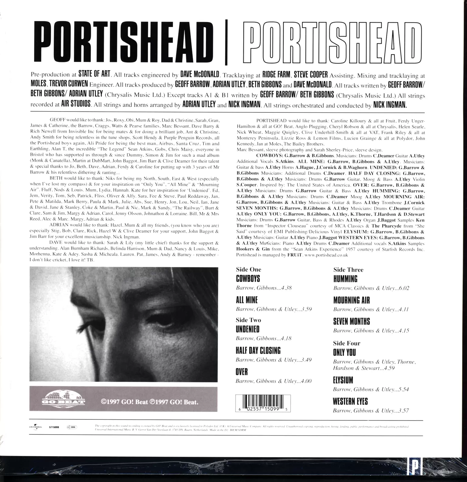 Portishead: Portishead, 2×LP (Vinyl)