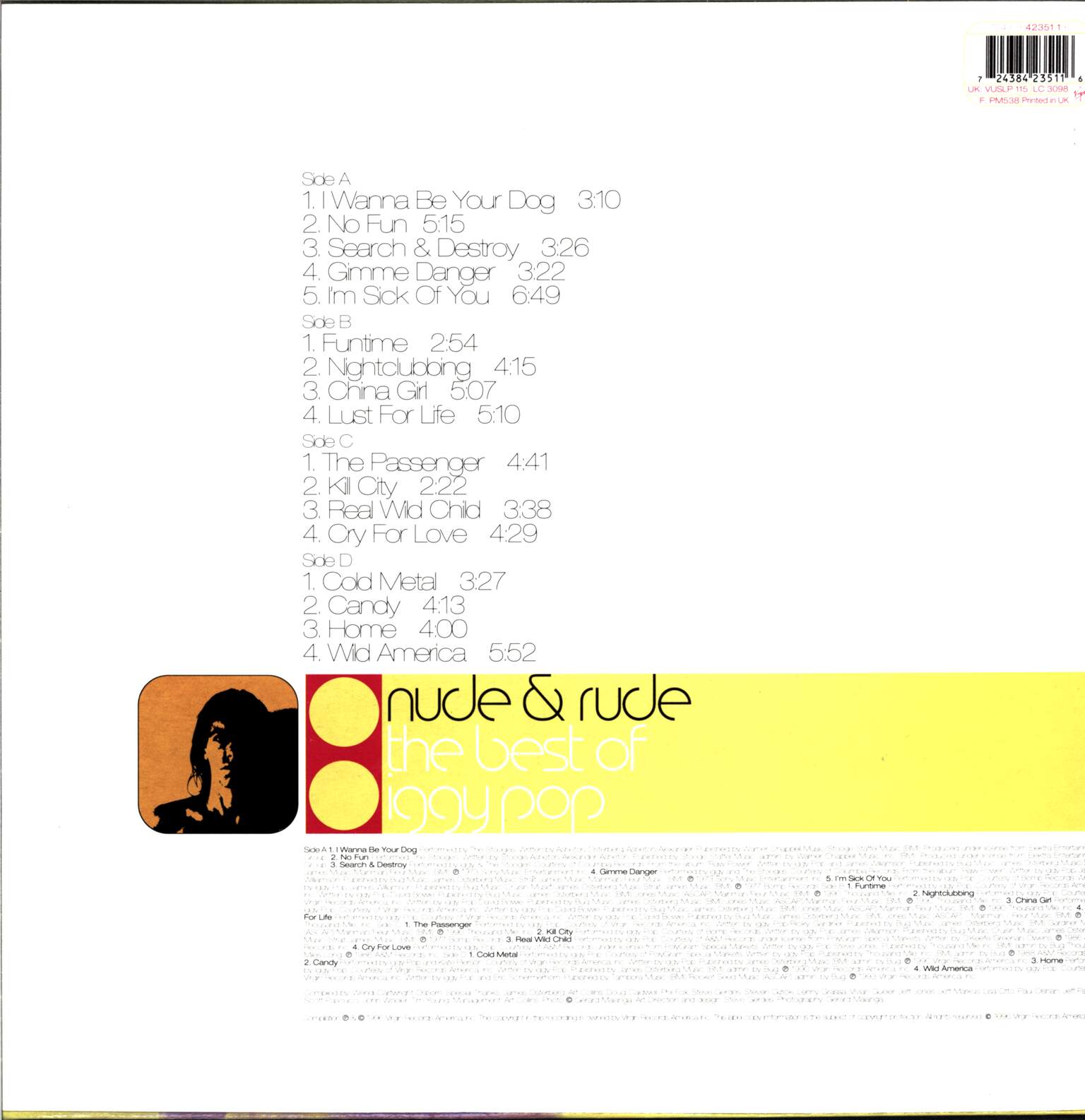 Iggy Pop: Nude & Rude: The Best Of Iggy Pop, 2×LP (Vinyl)