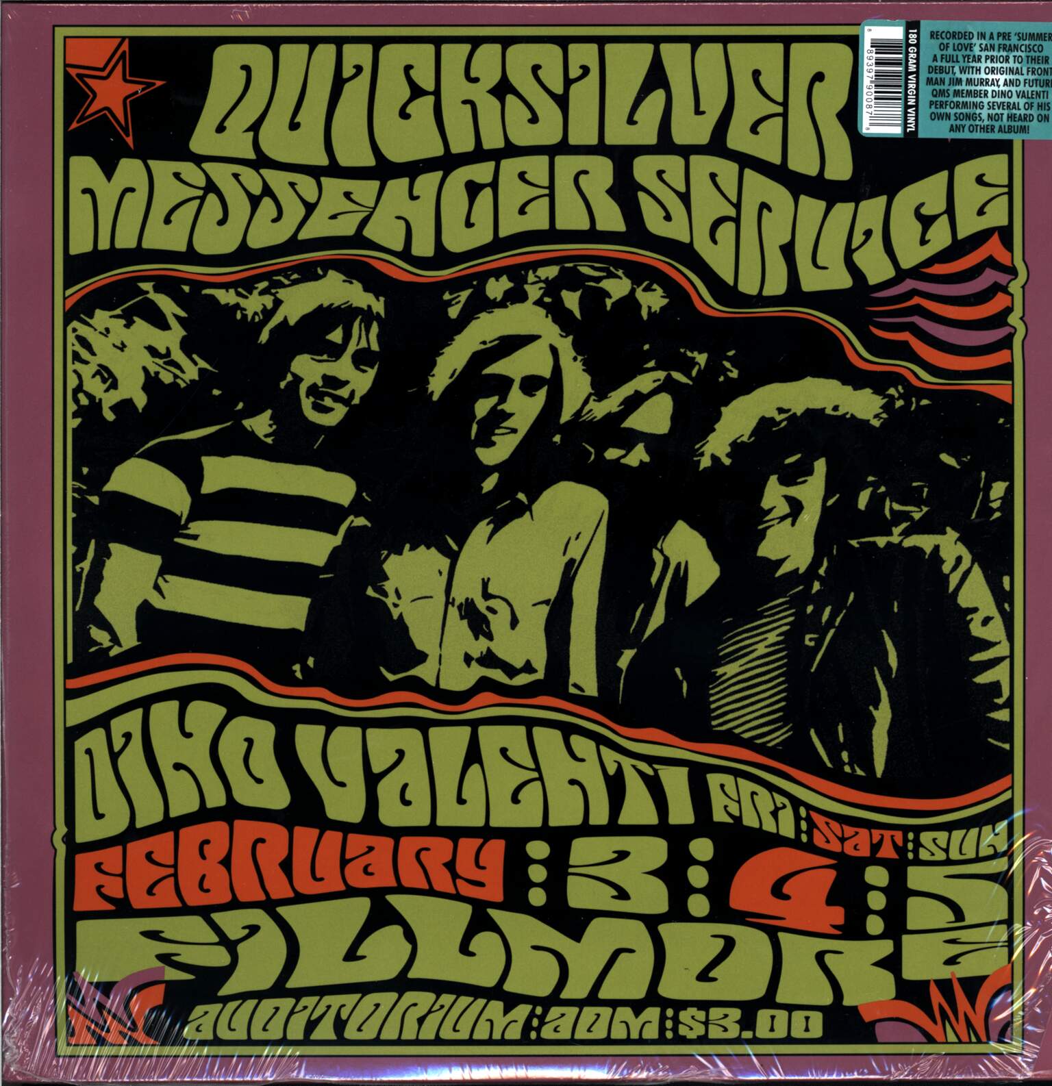 Quicksilver Messenger Service: Fillmore Auditorium Feb 4th, 1967 With Dino Valenti, 2×LP (Vinyl)