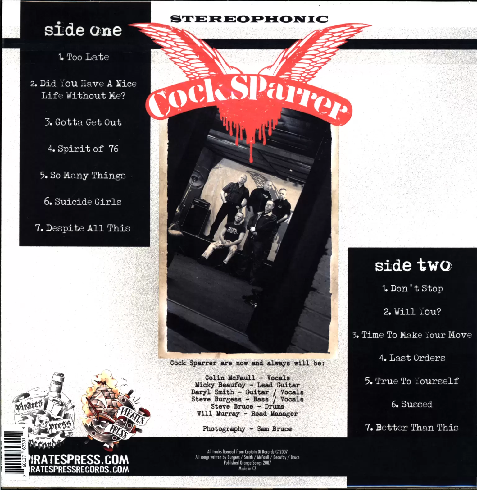 Cock Sparrer: Here We Stand, 1×LP (Vinyl)