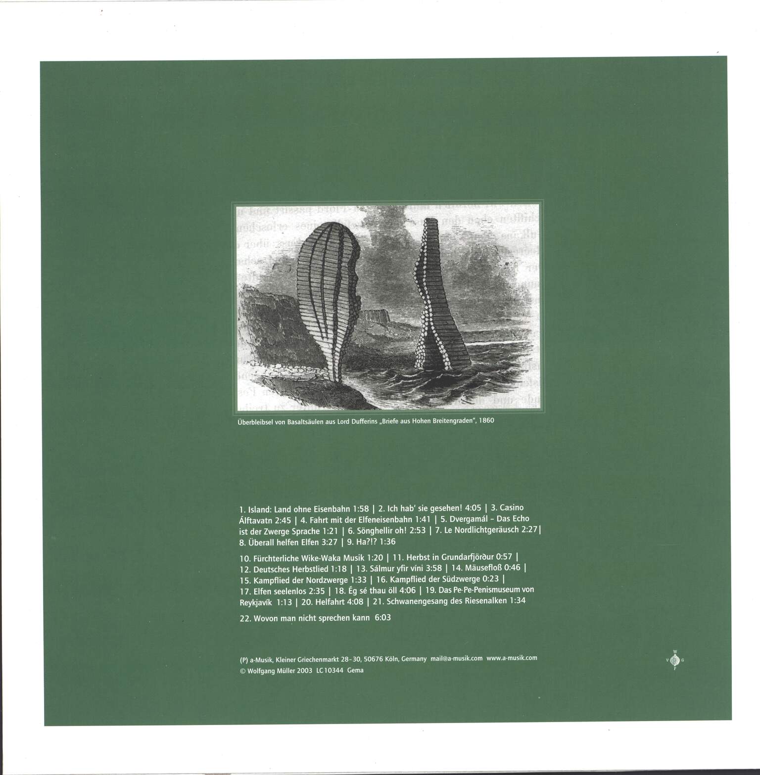 Wolfgang Müller: Mit Wittgenstein In Krisuvík - Zweiundzwanzig Elfensongs Für Island, 1×LP (Vinyl), 1×7" Single (Vinyl)