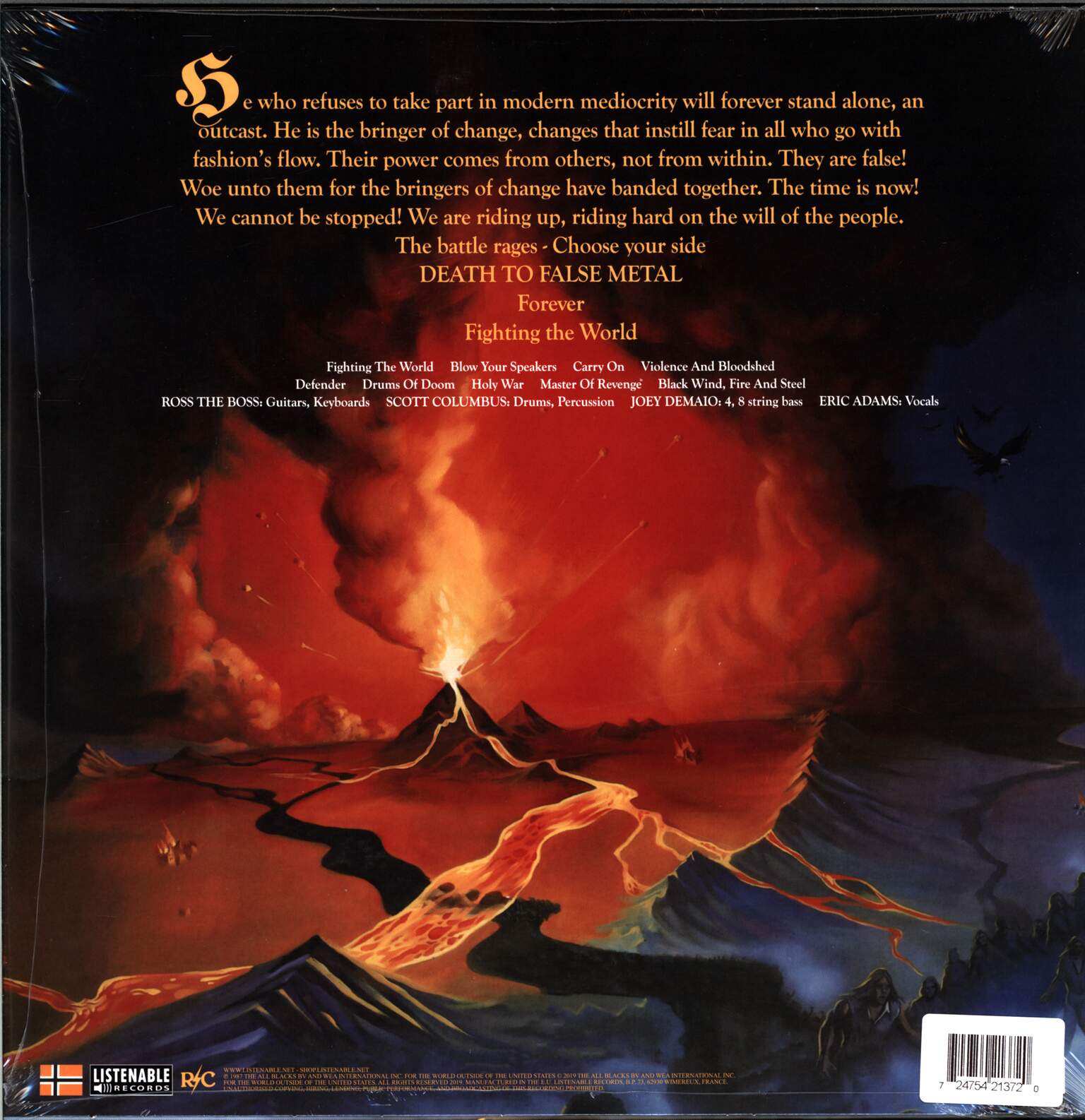 Manowar: Fighting The World, 1×LP (Vinyl)