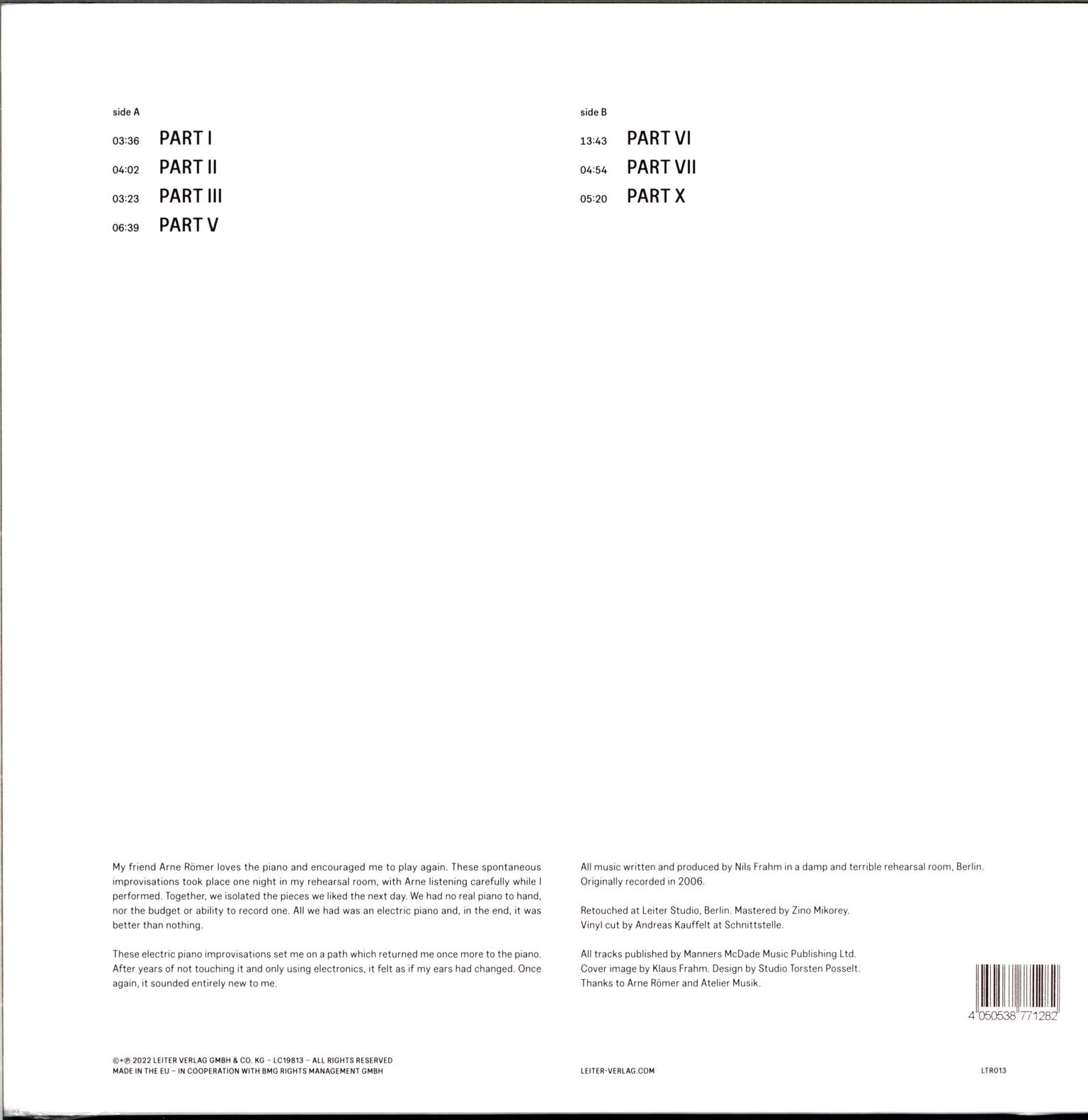 Nils Frahm: Electric Piano, 1×LP (Vinyl)