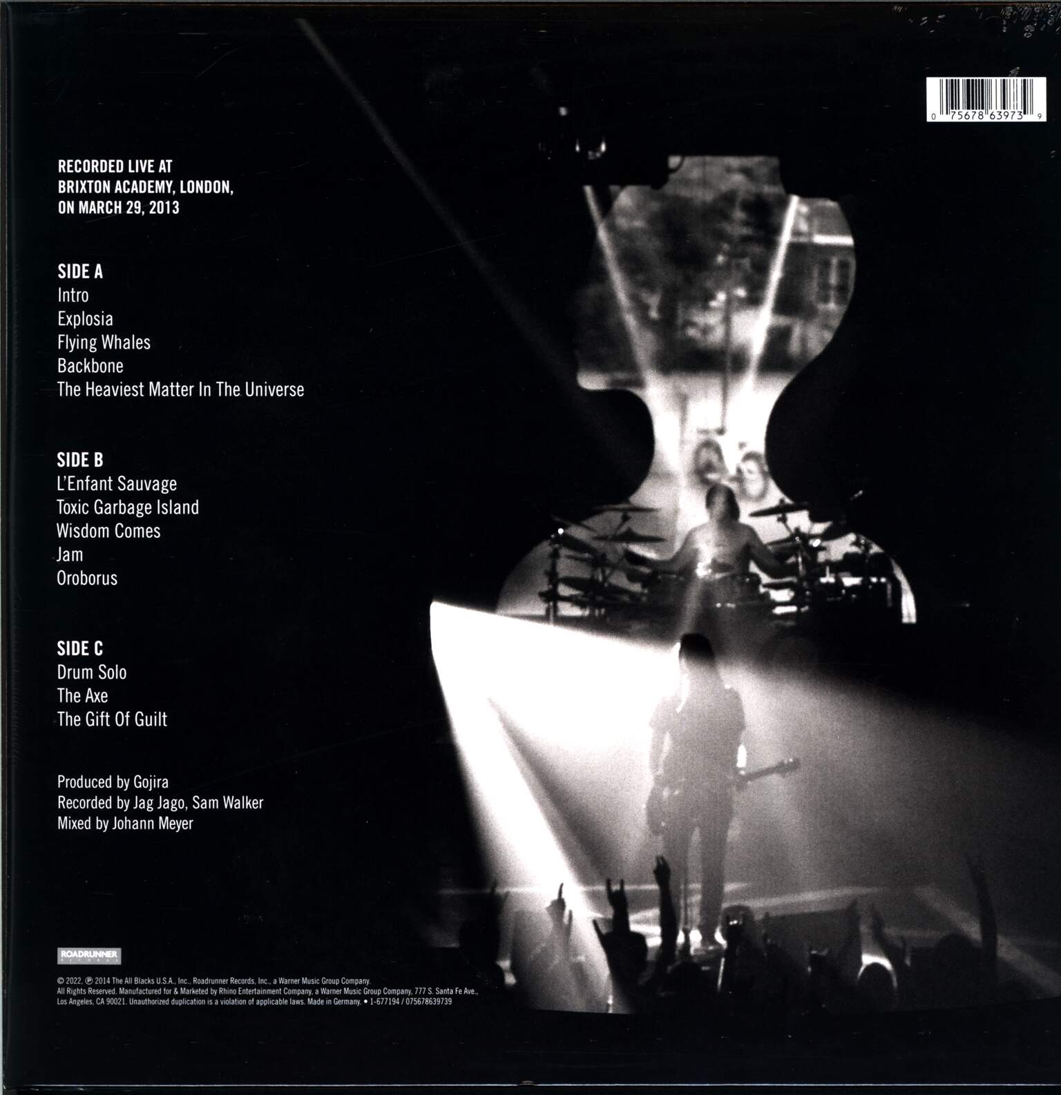 Gojira: Live At Brixton Academy, 2×LP (Vinyl)