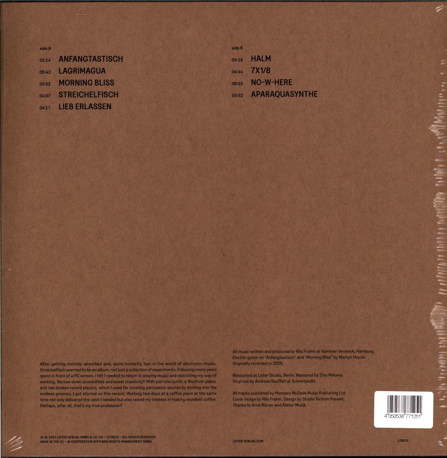 Nils Frahm: Streichelfisch, 1×LP (Vinyl)
