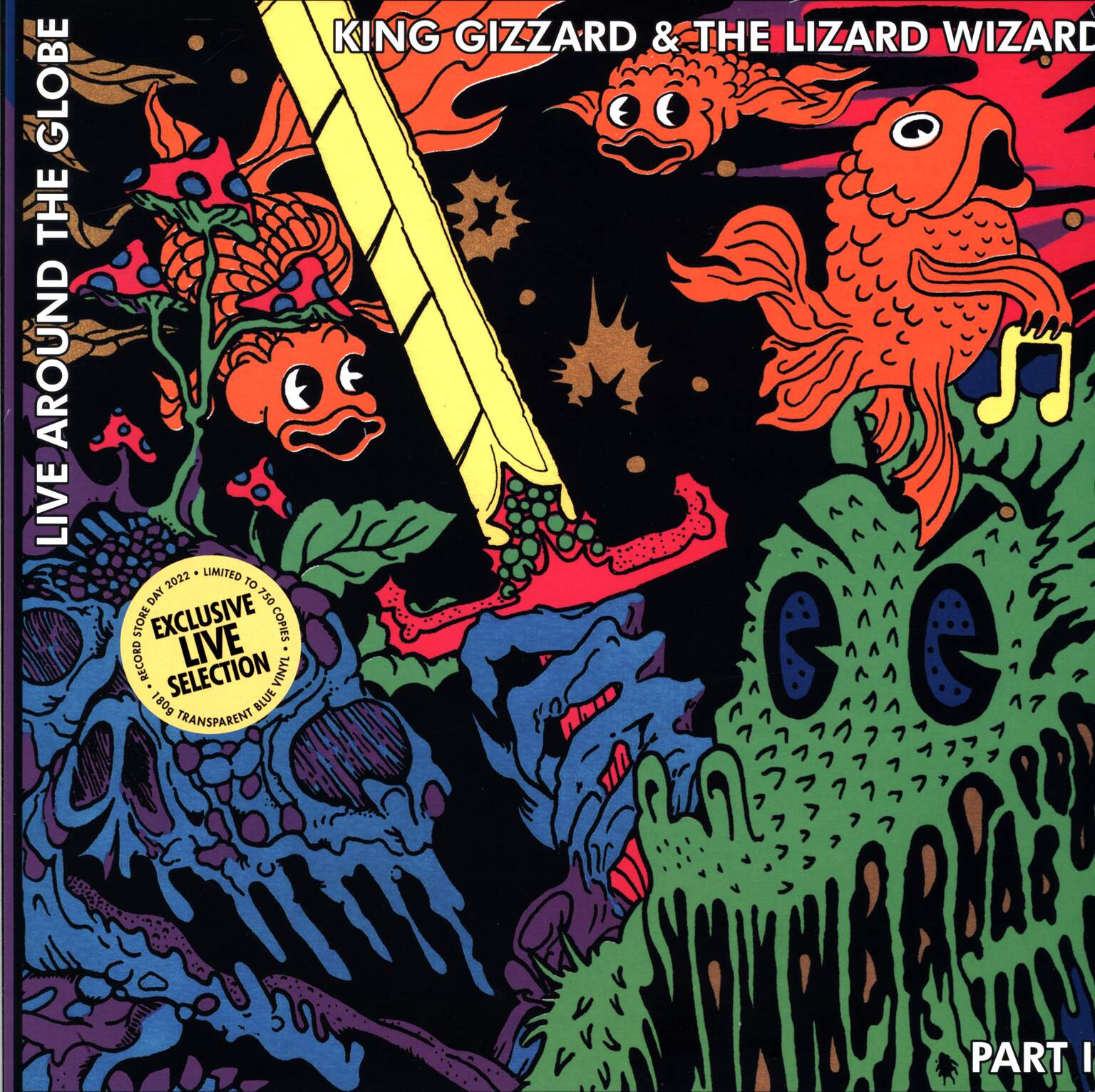 King Gizzard And The Lizard Wizard: Live Around The Globe - Part II, 1×LP (Vinyl)