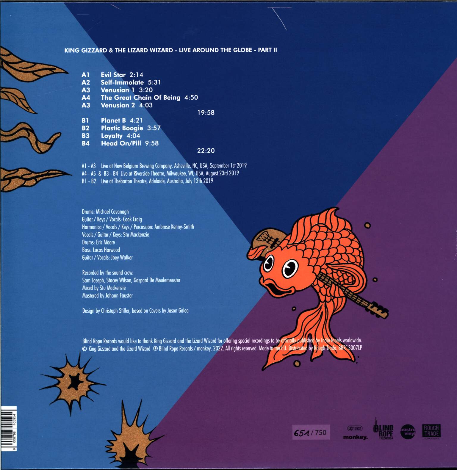 King Gizzard And The Lizard Wizard: Live Around The Globe - Part II, 1×LP (Vinyl)