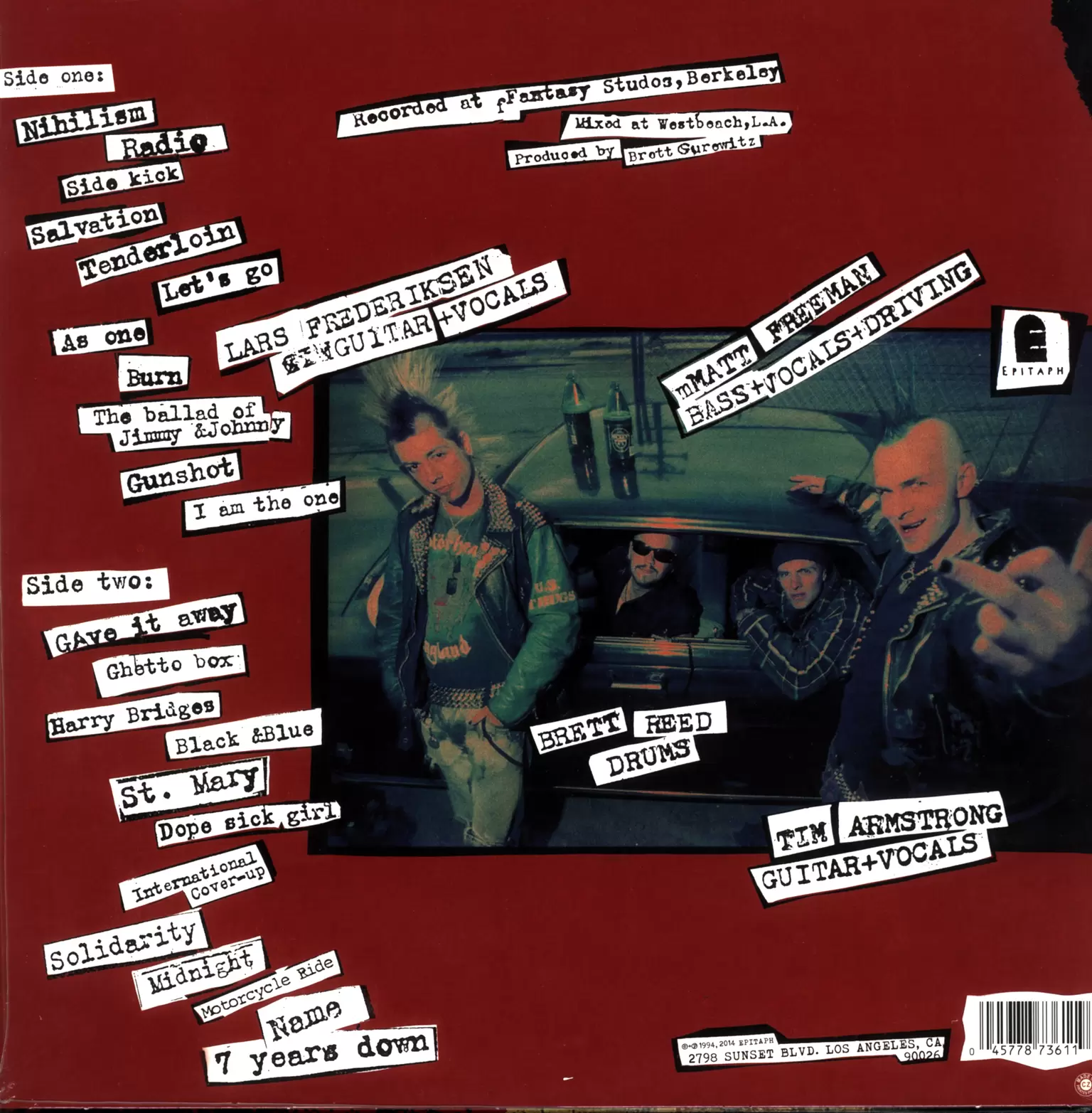 Rancid: Let's Go, 1×LP (Vinyl)