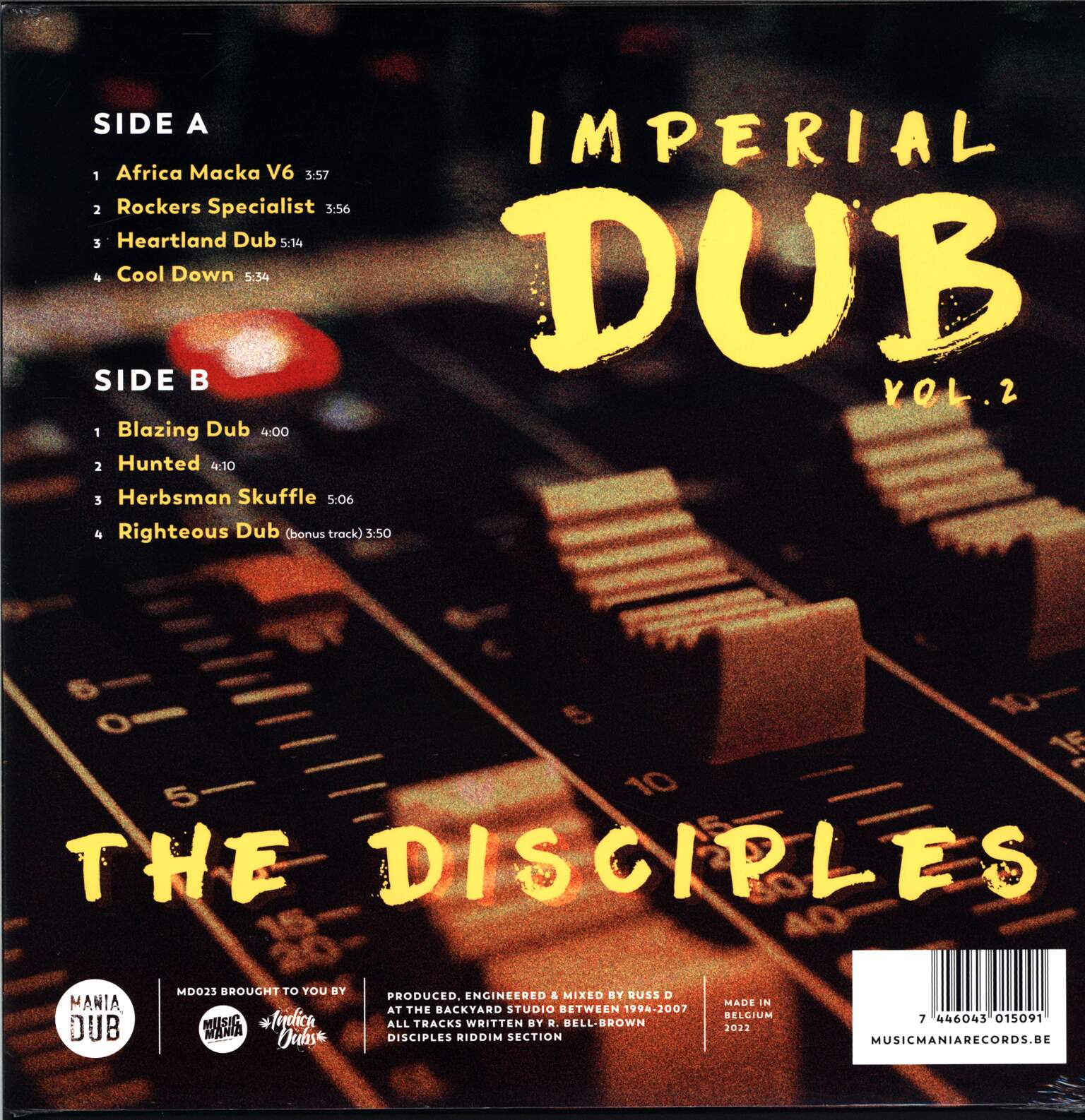The Disciples: Imperial Dub - Vol. 2, 1×LP (Vinyl)