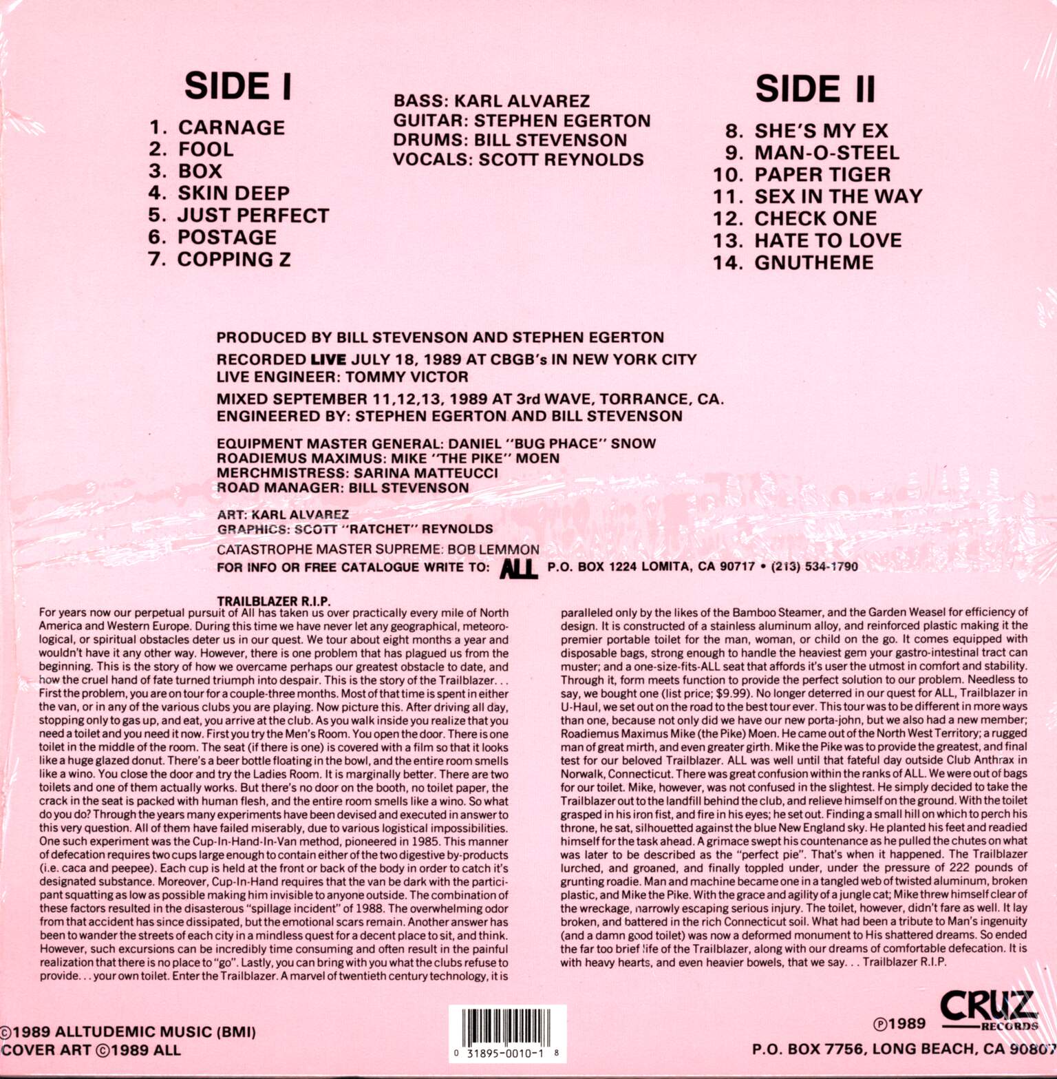 All: Trailblazer, 1×LP (Vinyl)