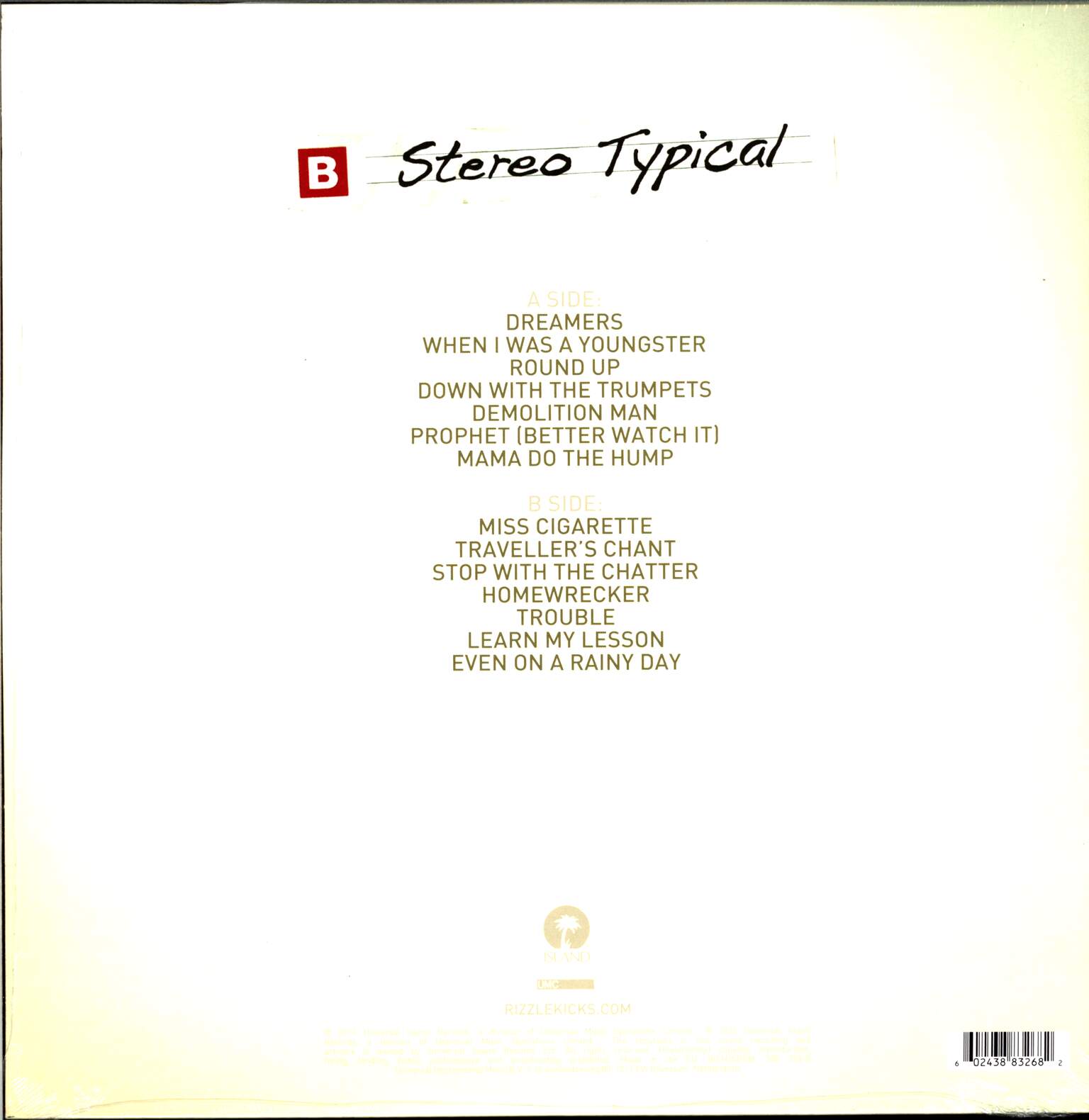 Rizzle Kicks: Stereo Typical, 1×LP (Vinyl)