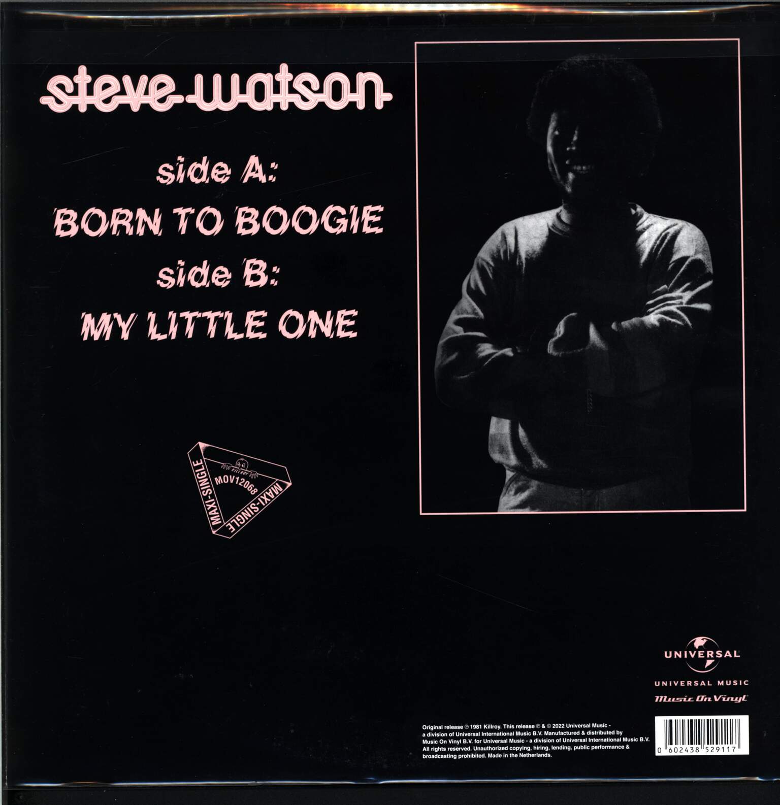 Steve Watson: Born To Boogie / My Little One, 1×12" Maxi Single (Vinyl)