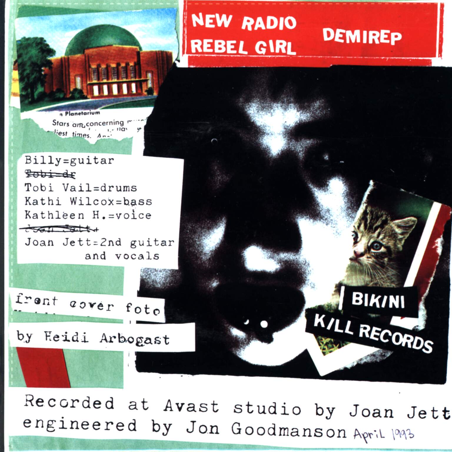 Bikini Kill: New Radio, 1×7" Single (Vinyl)