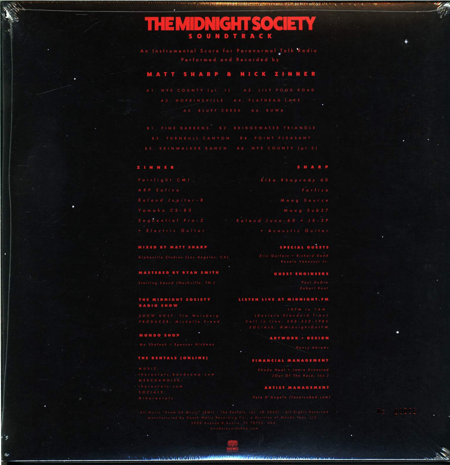 The Rentals: The Midnight Society, 1×LP (Vinyl)