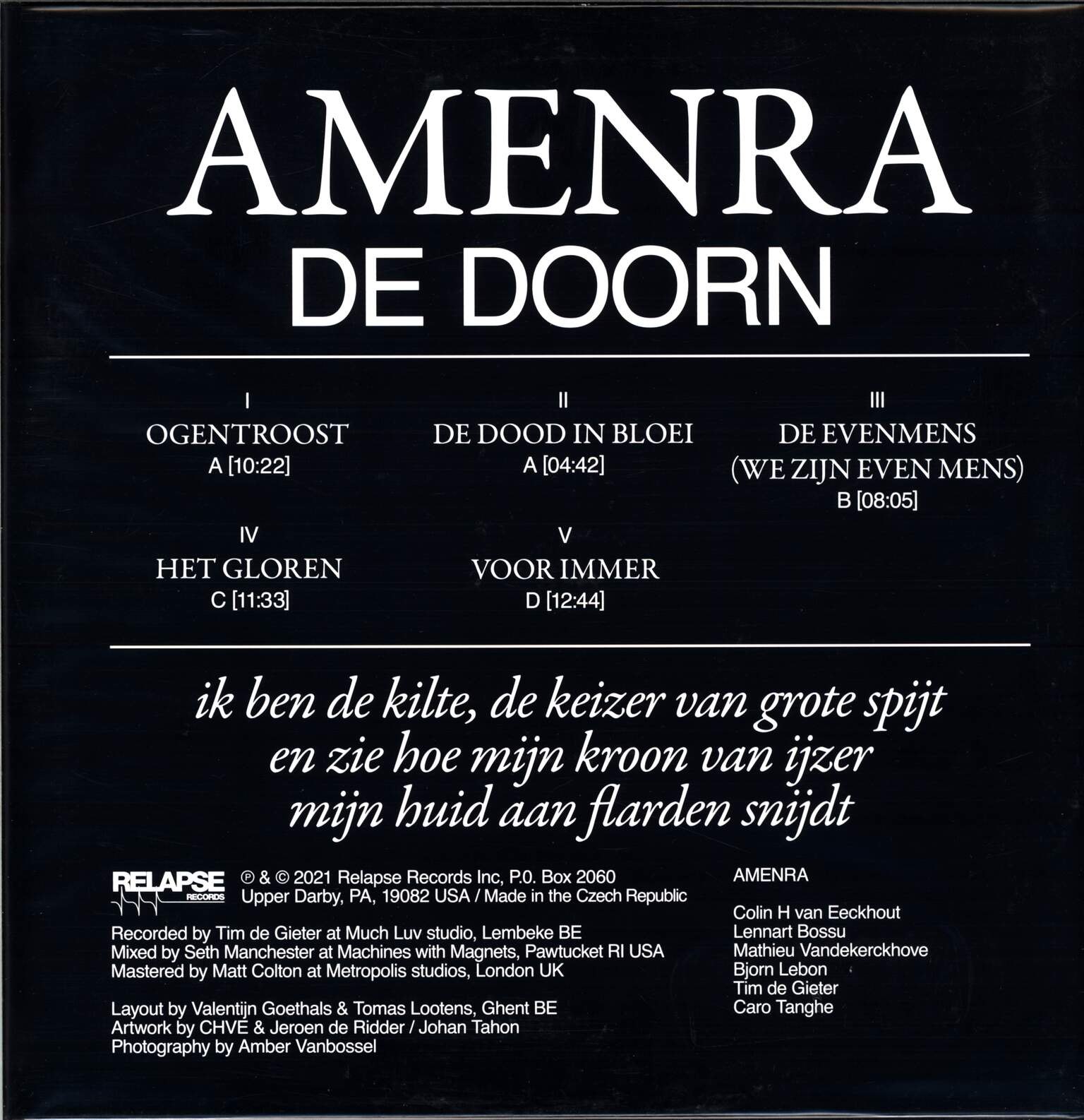 Amenra: De Doorn (Version 2), 2×LP (Vinyl)