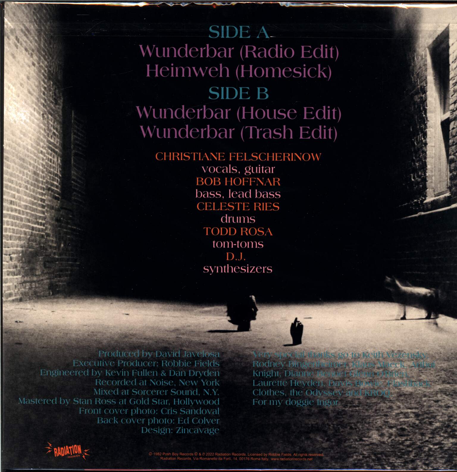 Christiane F: Gesundheit!, 1×12" Maxi Single (Vinyl)