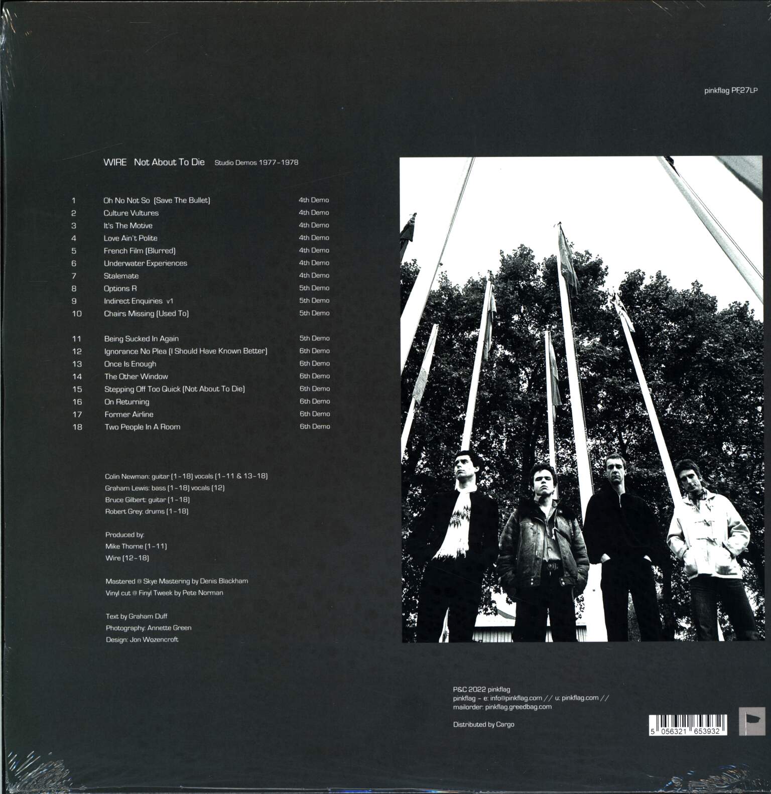 Wire: Not About To Die (Studio Demos 1977-1978), 1×LP (Vinyl)