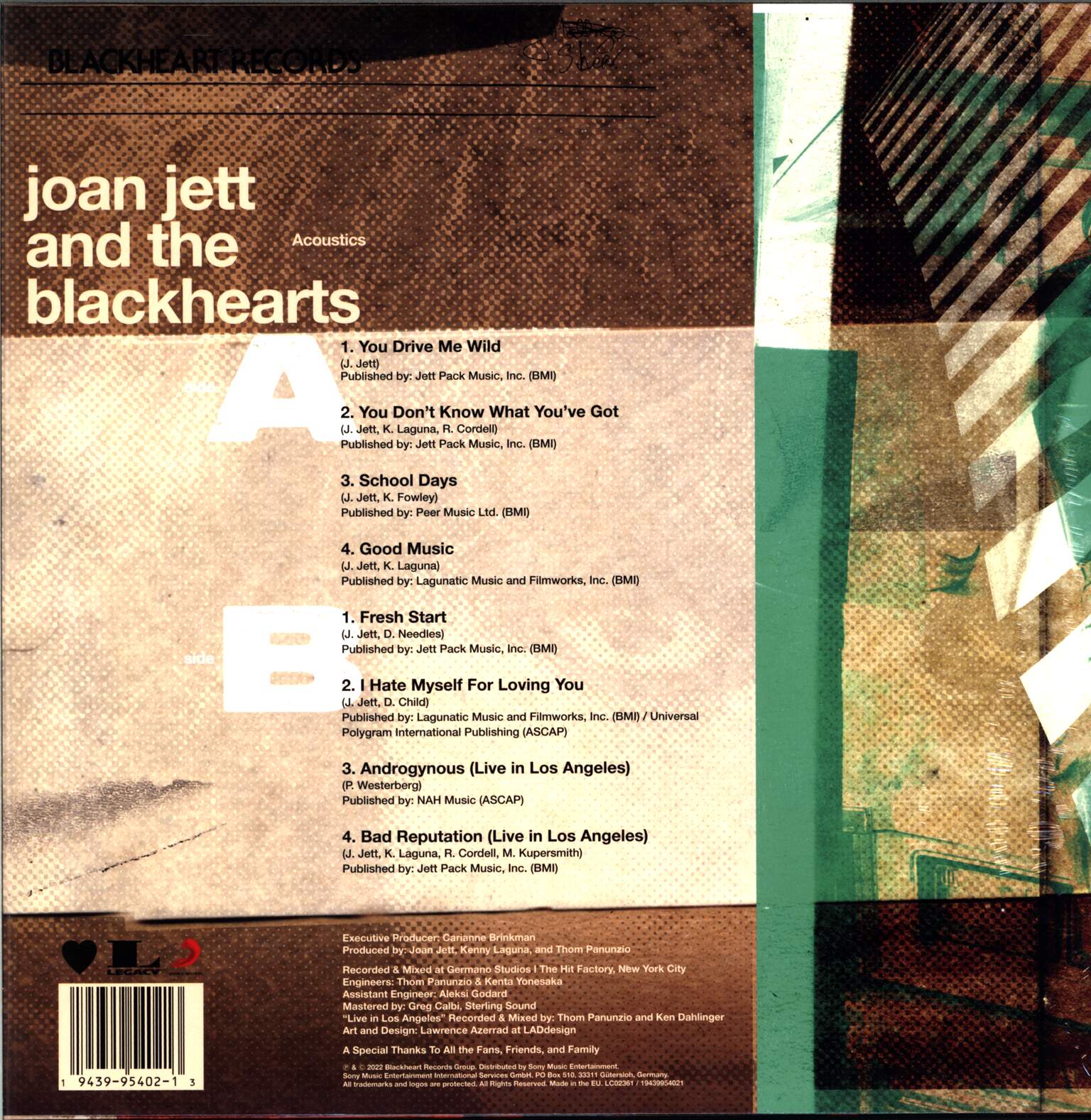 Joan Jett & The Blackhearts: Acoustics, 1×LP (Vinyl)