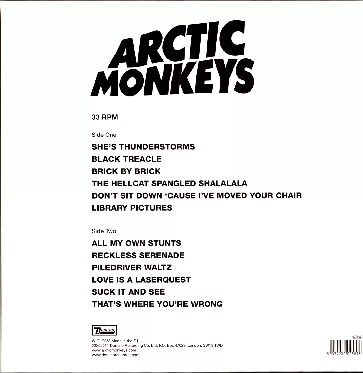 Arctic Monkeys: Suck It And See, 1×LP (Vinyl)