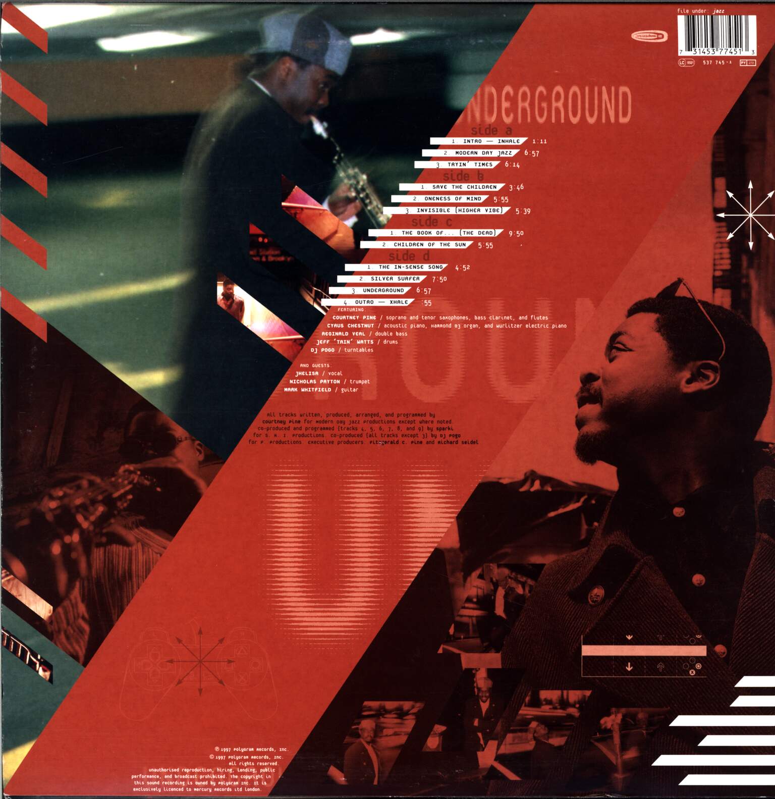 Courtney Pine: Underground, 2×LP (Vinyl)