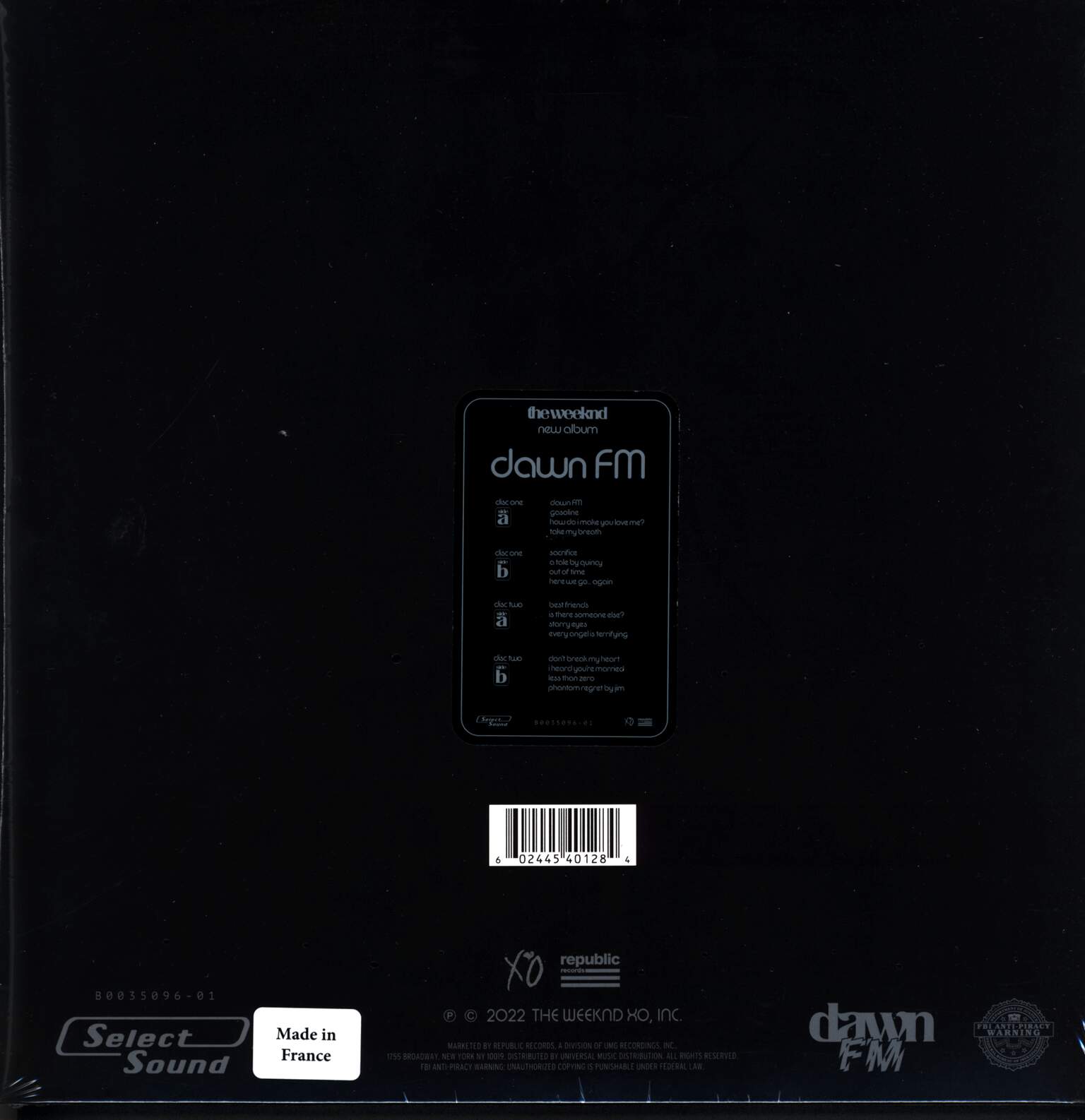 The Weeknd: Dawn FM, 2×LP (Vinyl)