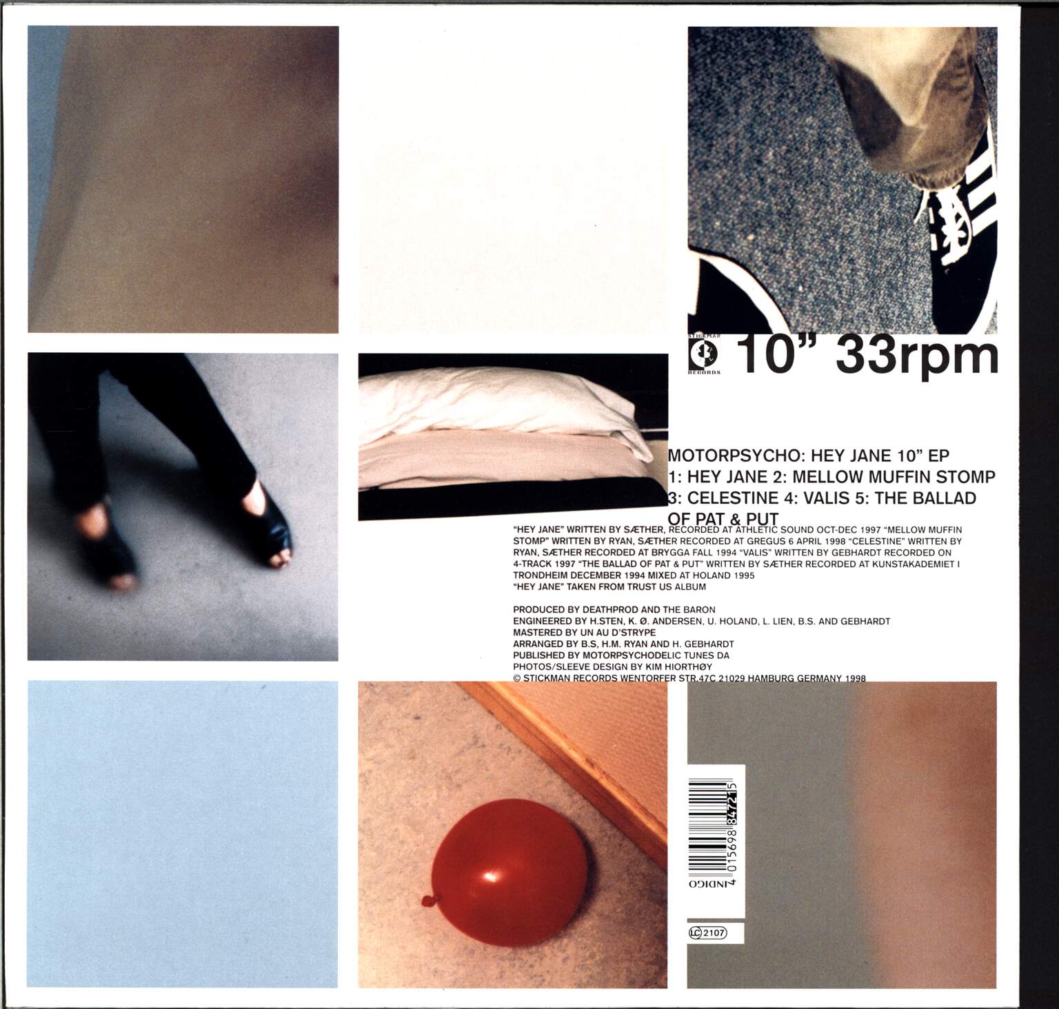 Motorpsycho: Hey Jane, 1×10" Vinyl EP