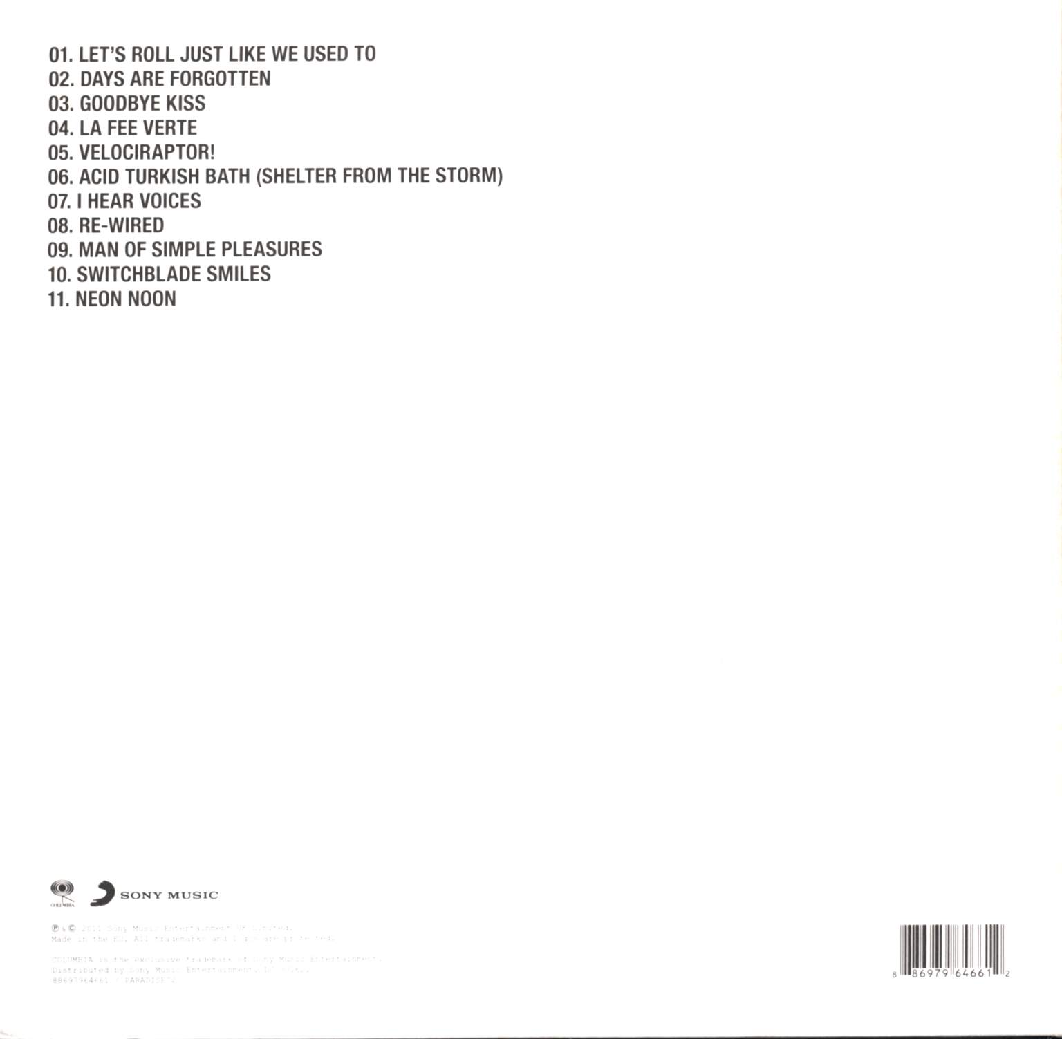 Kasabian: Velociraptor!, 2×10" Vinyl EP