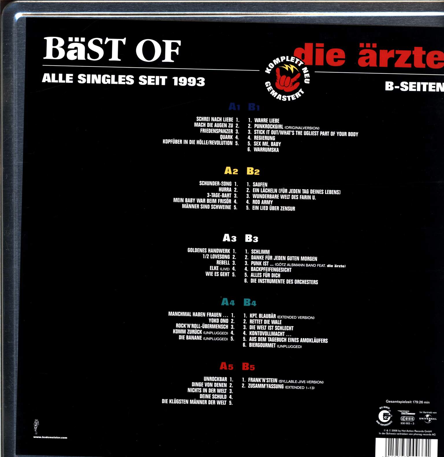 Die Ärzte: Bäst Of, 5×LP (Vinyl)