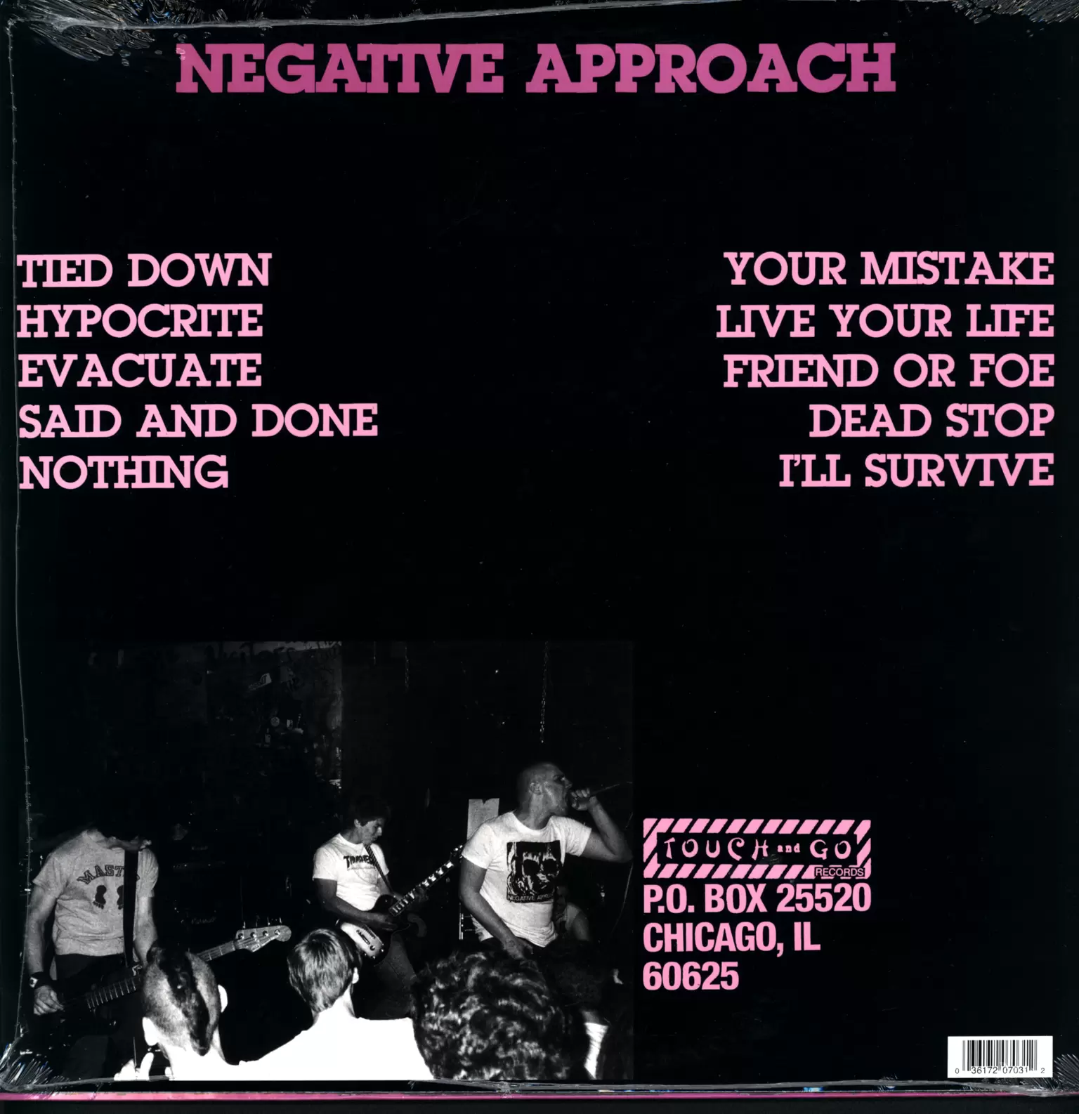 Negative Approach: Tied Down, 1×LP (Vinyl)