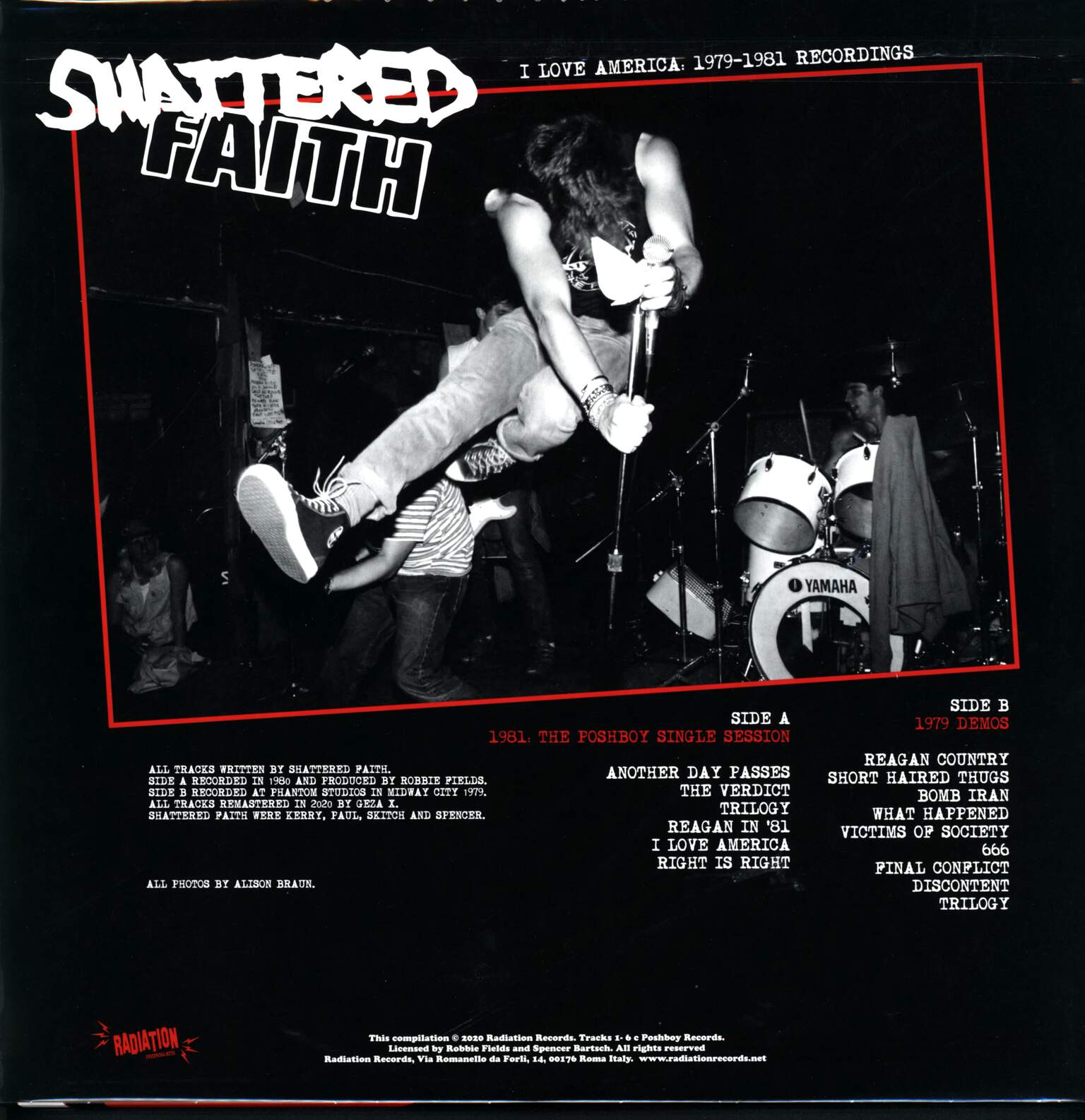 Shattered Faith: I Love America 1979 - 1981 Recordings, 1×LP (Vinyl)
