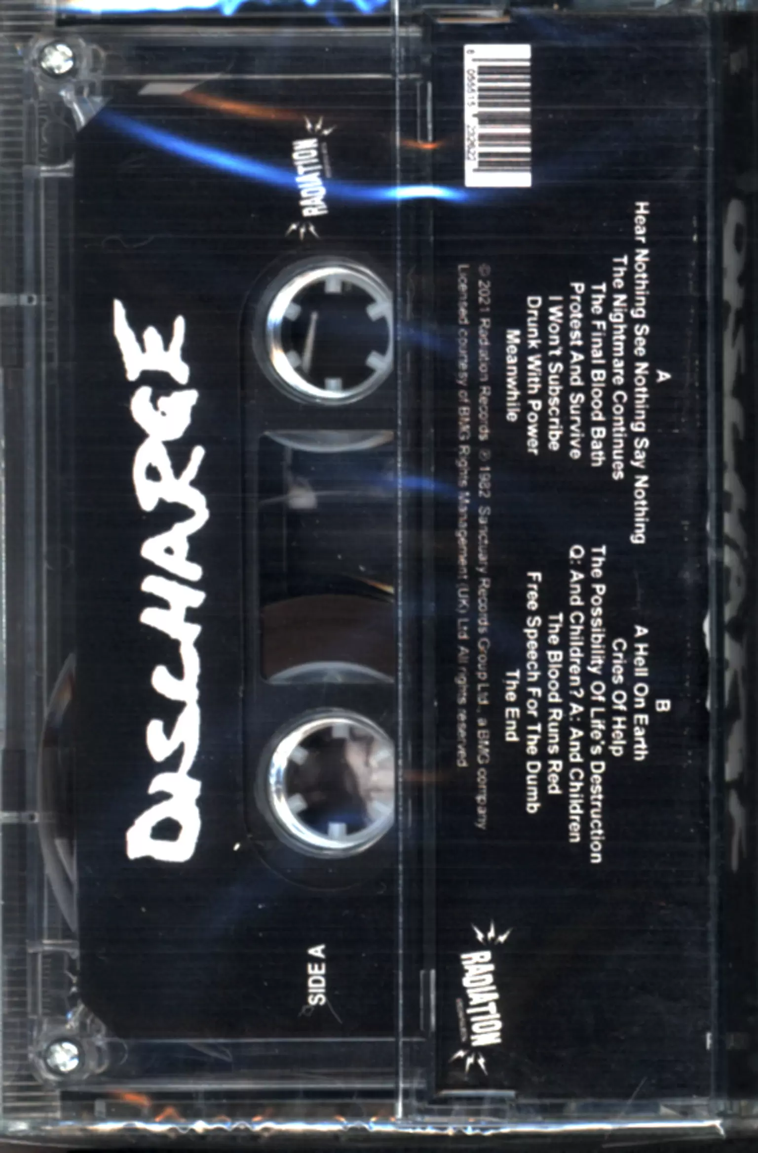 Discharge: Hear Nothing See Nothing Say Nothing, 1×Tape