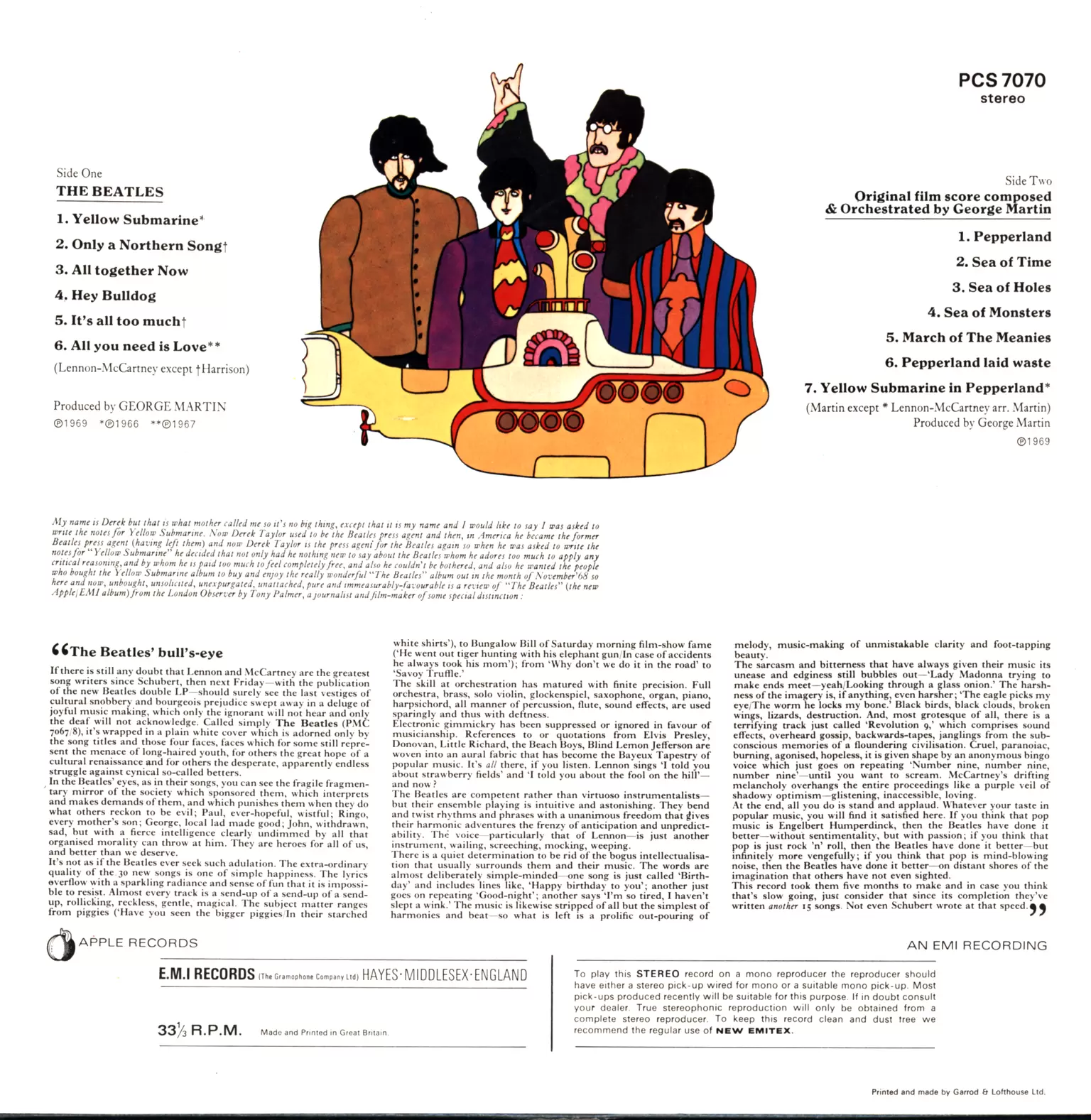 The Beatles: Yellow Submarine, 1×LP (Vinyl)