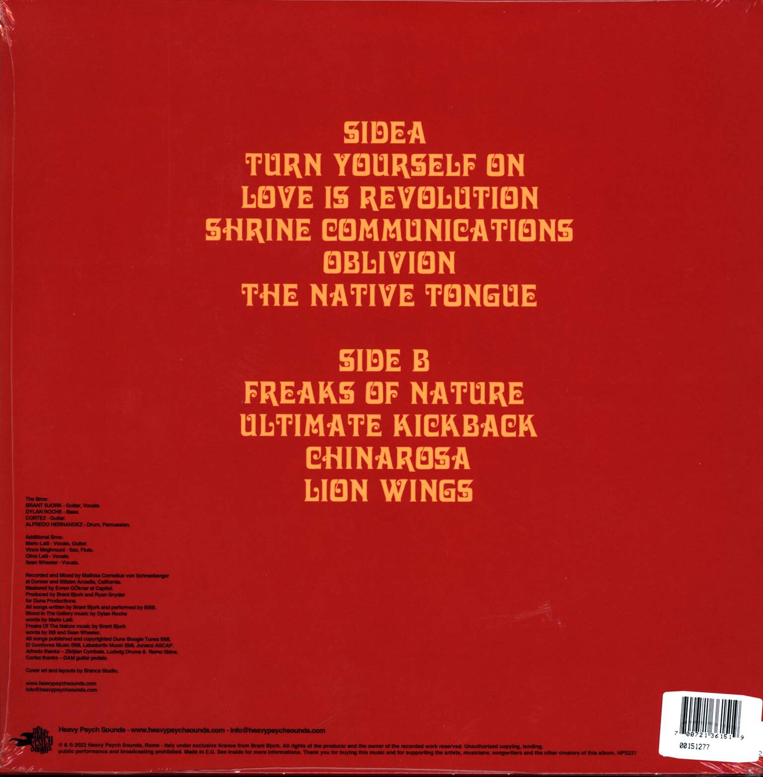 Brant Bjork And The Bros: Somera Sól, 1×LP (Vinyl)
