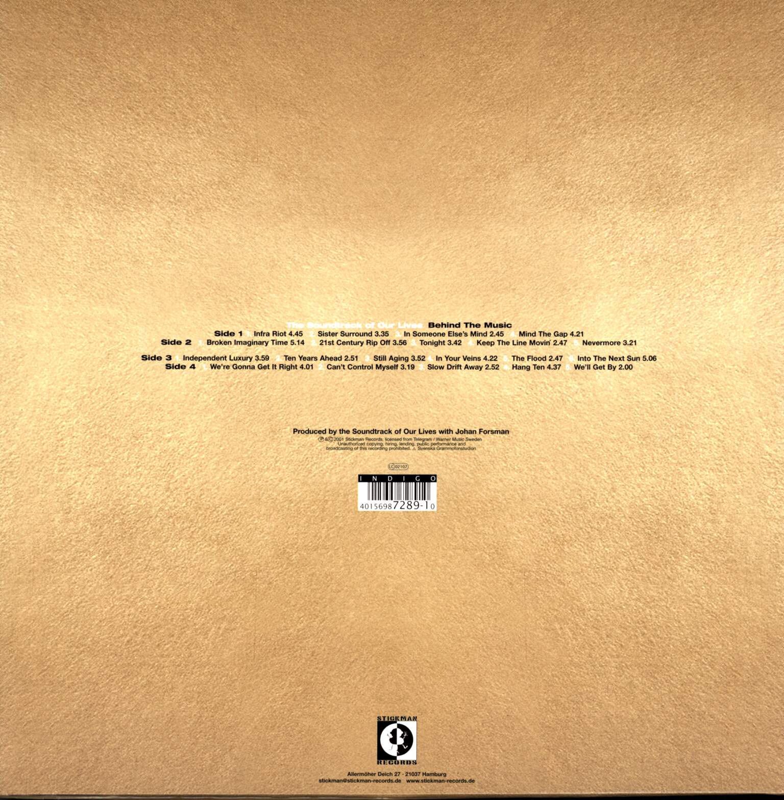 The Soundtrack Of Our Lives: Behind The Music, 2×LP (Vinyl)