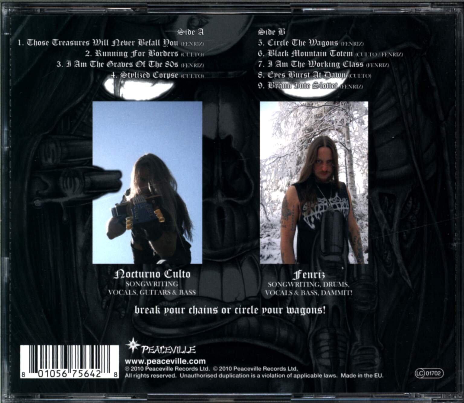 Darkthrone: Circle The Wagons, 1×CD