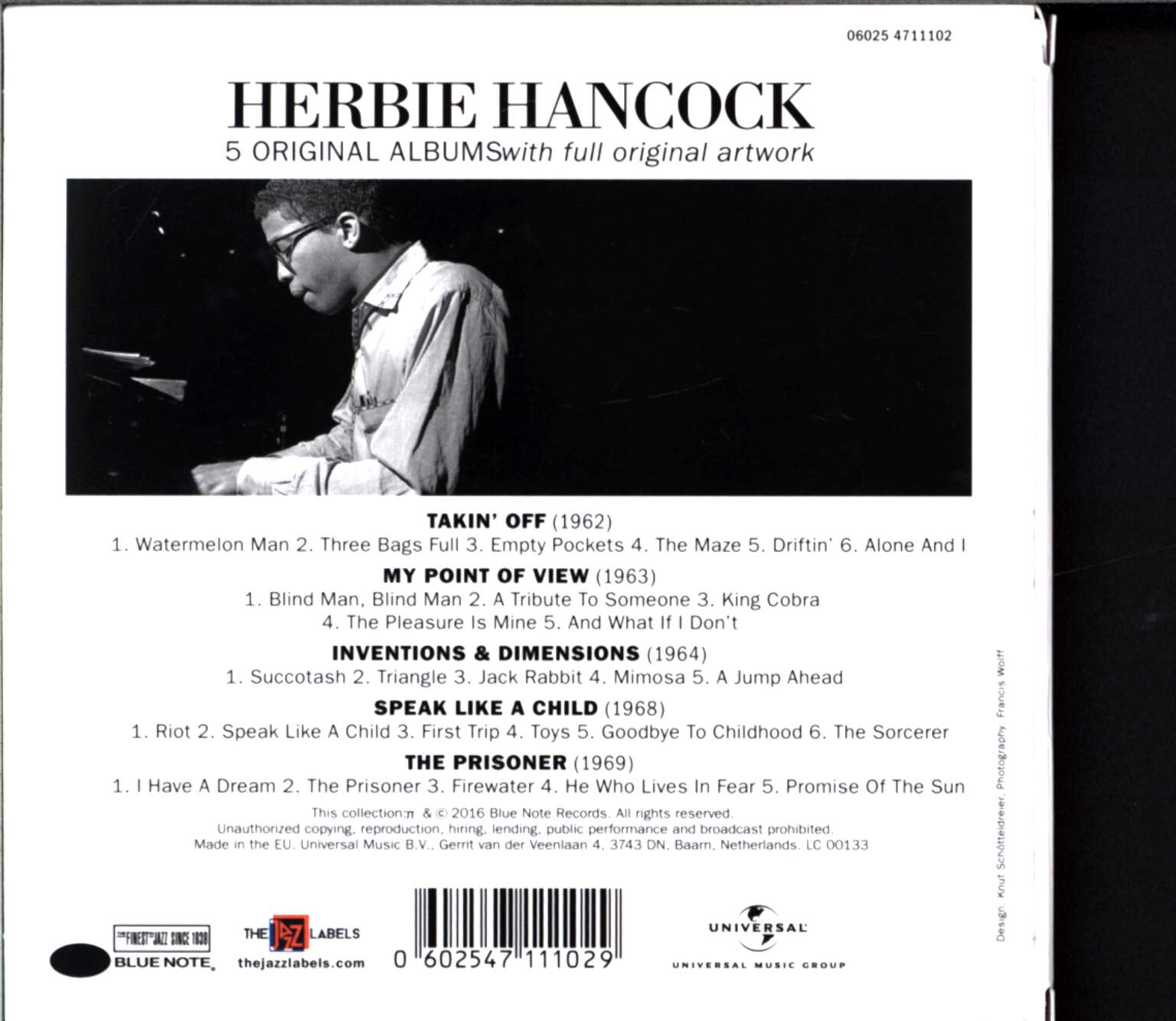 Herbie Hancock: 5 Original Albums, 5×CD