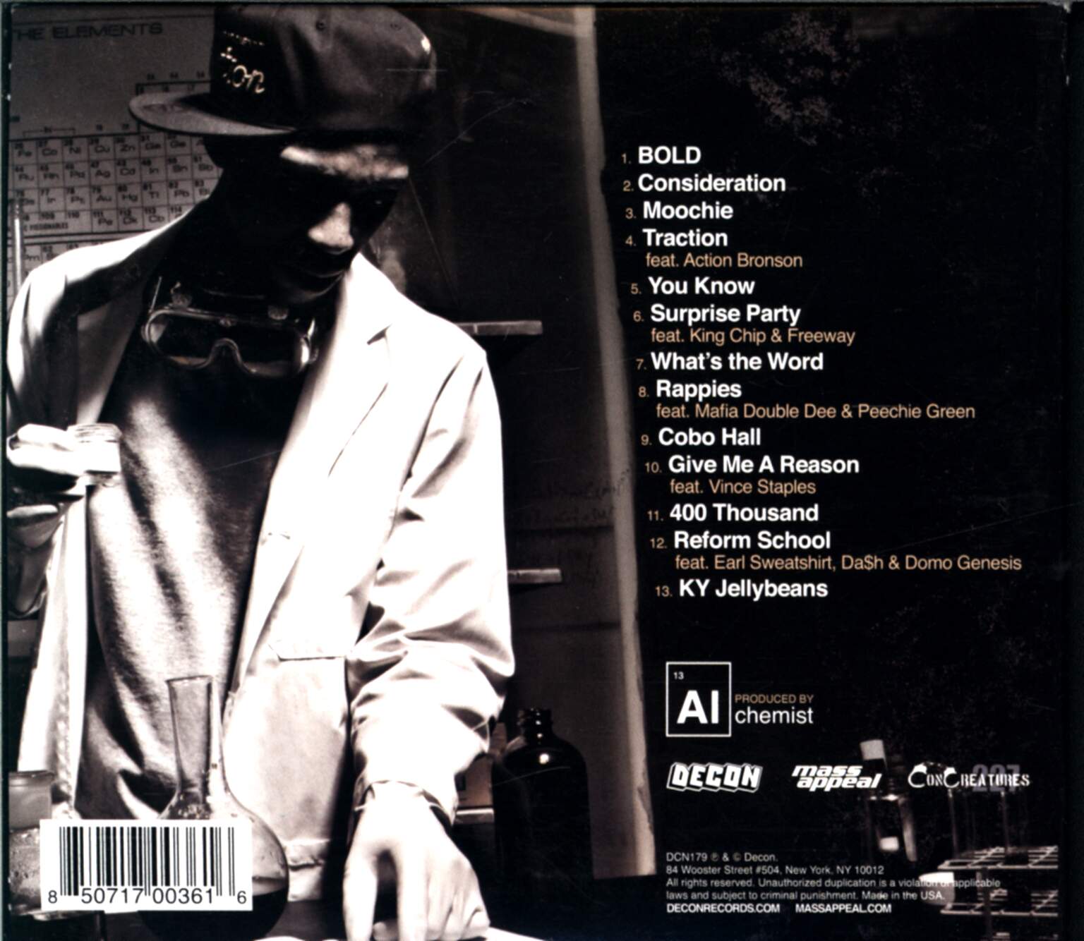 Boldy James: My 1st Chemistry Set, 1×CD