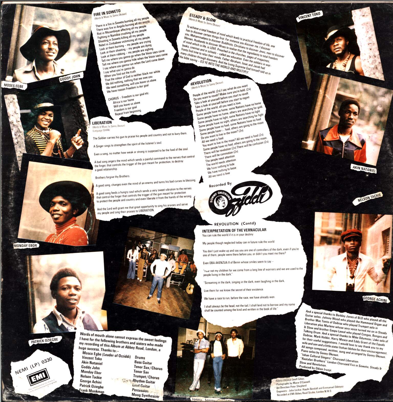 Sonny Okosun: Fire In Soweto, 1×LP (Vinyl)