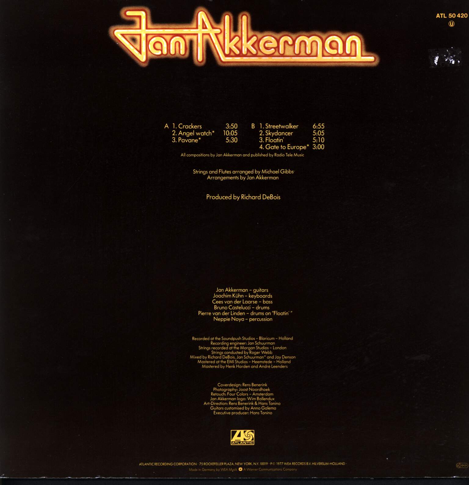 Jan Akkerman: Jan Akkerman, 1×LP (Vinyl)