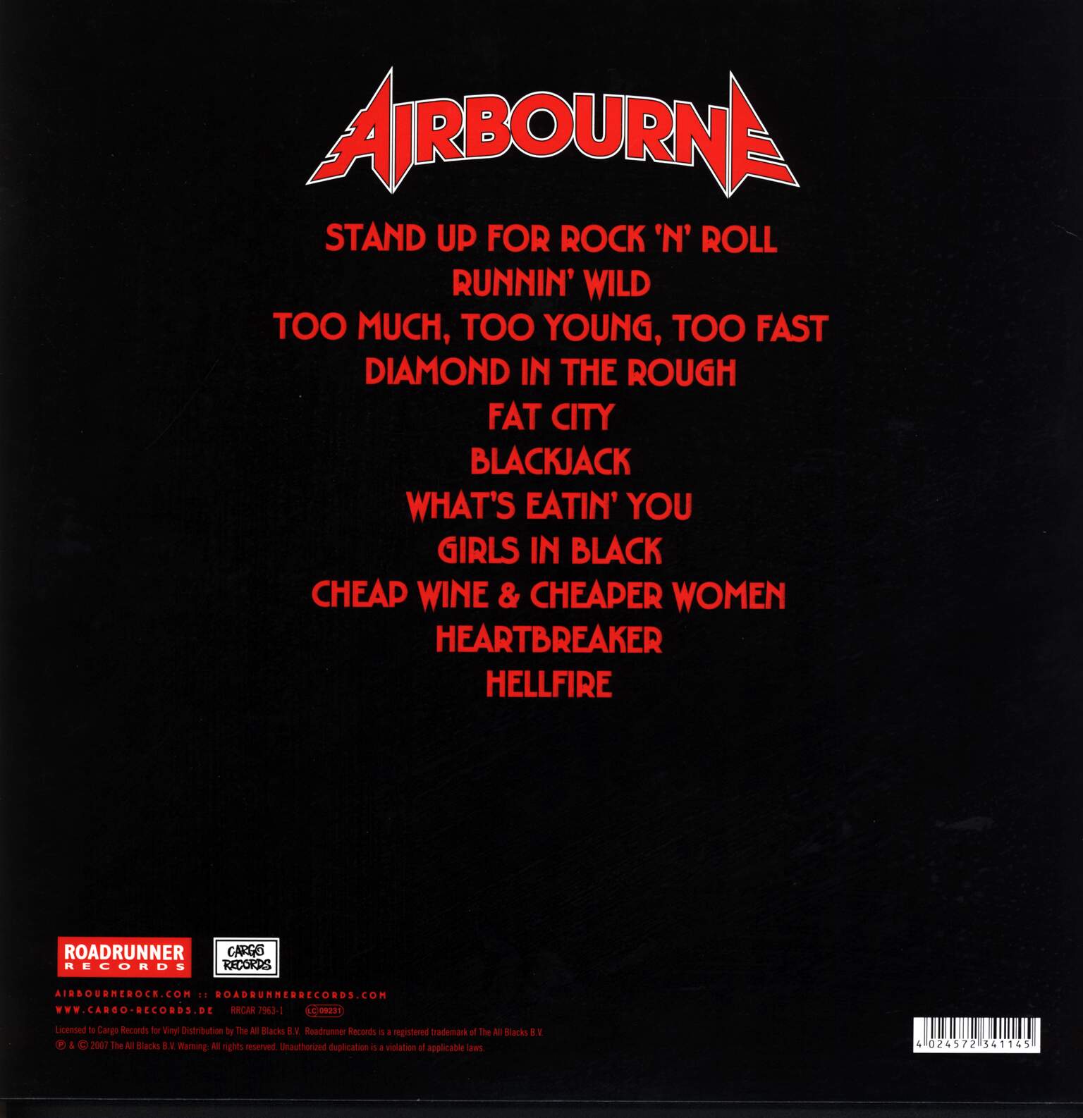 Airbourne: Runnin' Wild, 1×LP (Vinyl)