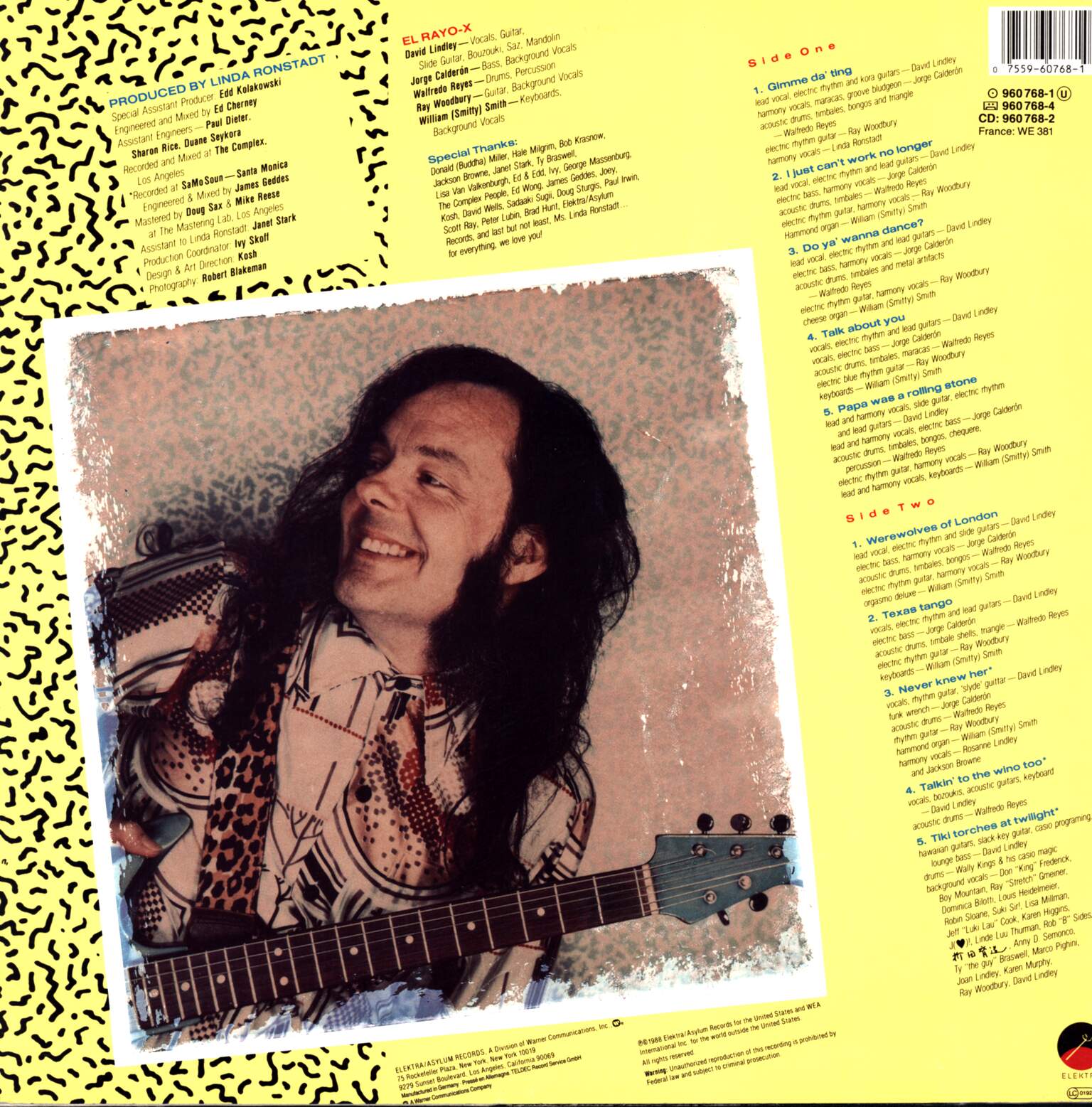 David Lindley And El Rayo-X: Very Greasy, 1×LP (Vinyl)
