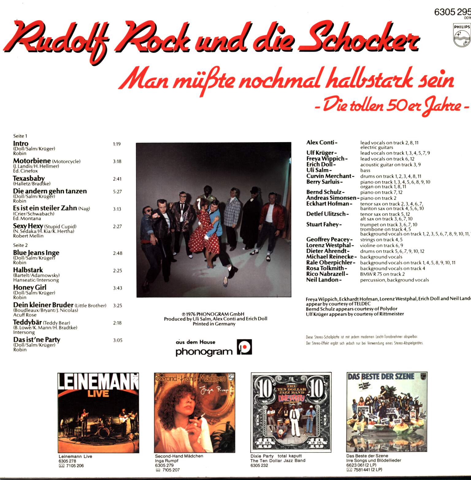 Rudolf Rock & Die Schocker: Man Müßte Nochmal Halbstark Sein - Die Tollen 50er Jahre -, 1×LP (Vinyl)