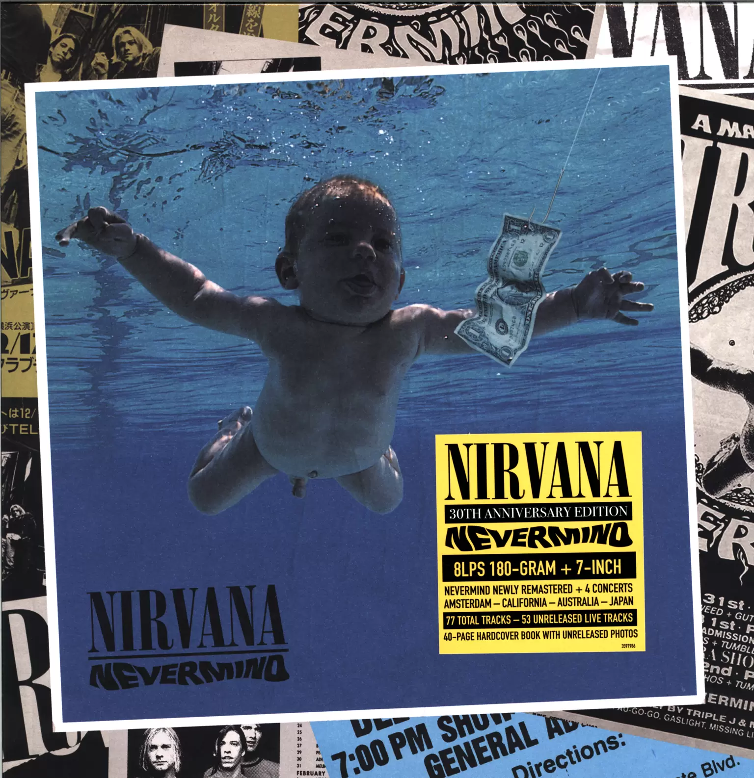 Nirvana: Nevermind, 1×LP (Vinyl), 7×LP (Vinyl), 1×7" Single (Vinyl)