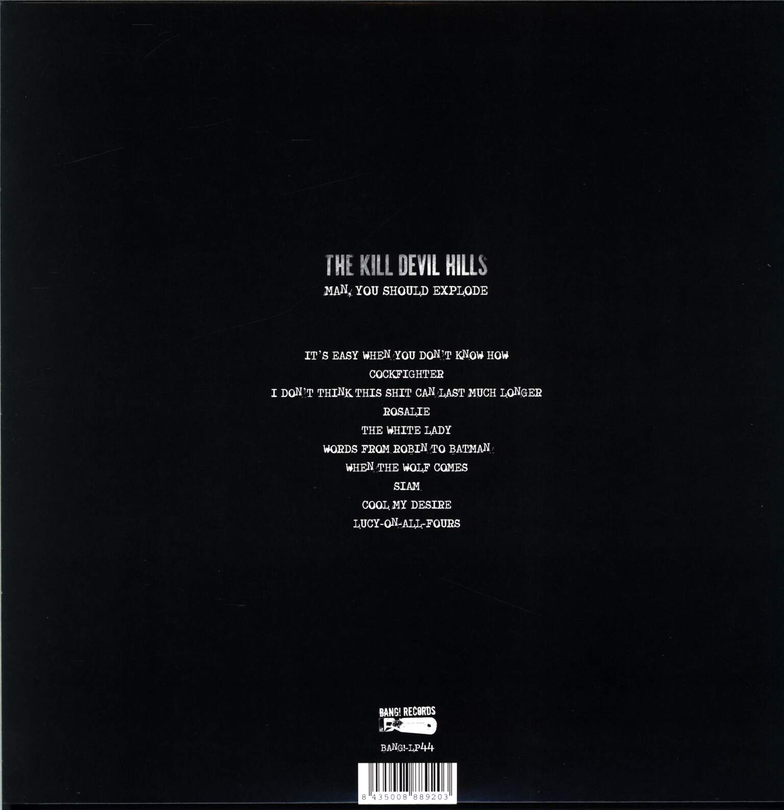 The Kill Devil Hills: Man, You Should Explode, 1×LP (Vinyl)